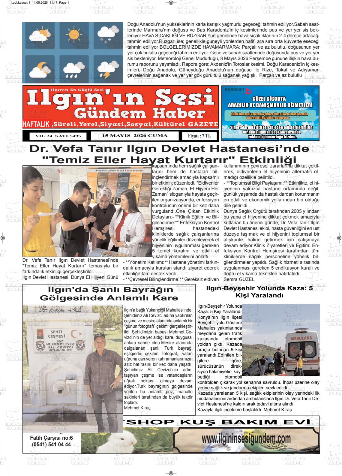 Konya Ilgininsesi 15.05.2026