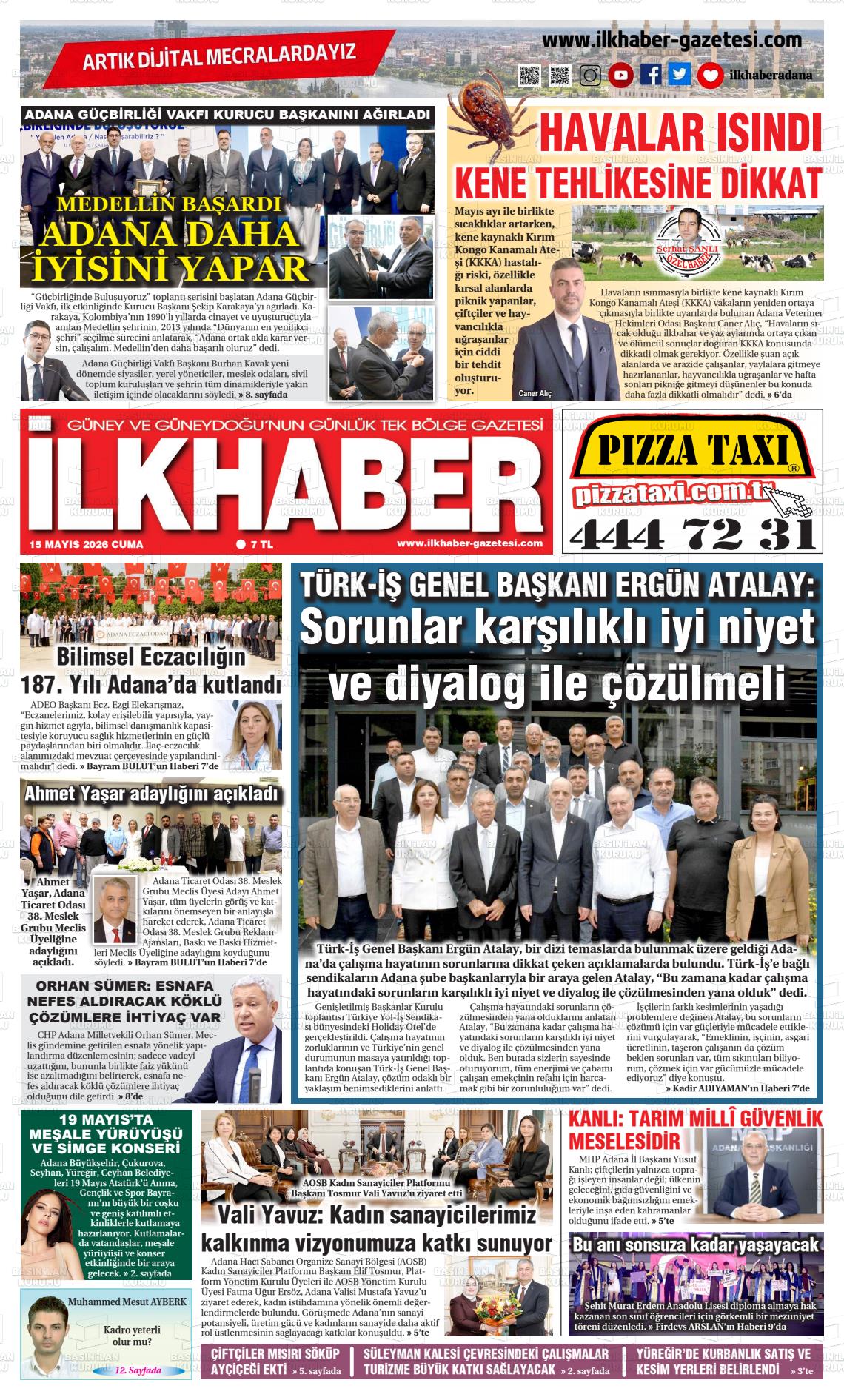 Adana Ilkhaber 15.05.2026