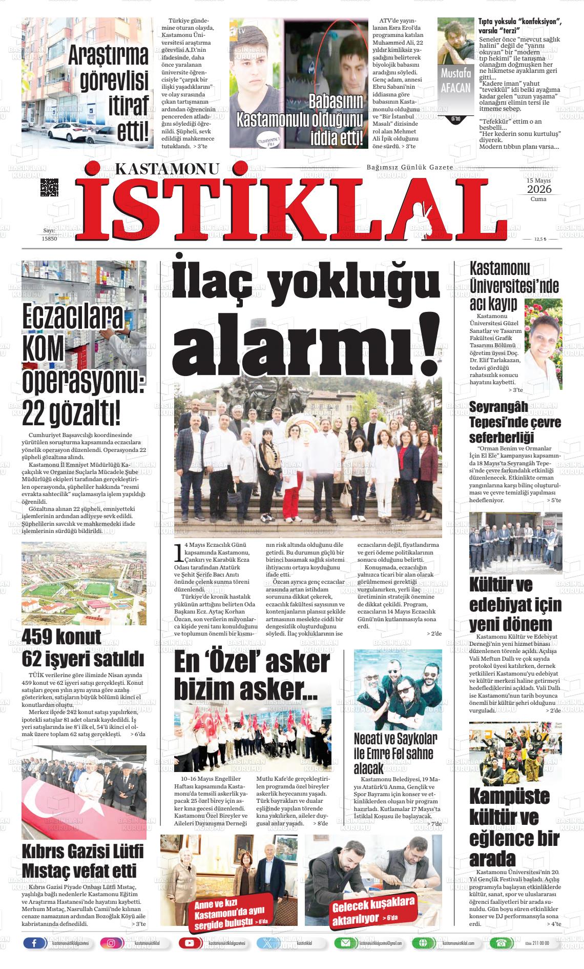 Kastamonu 15.05.2026