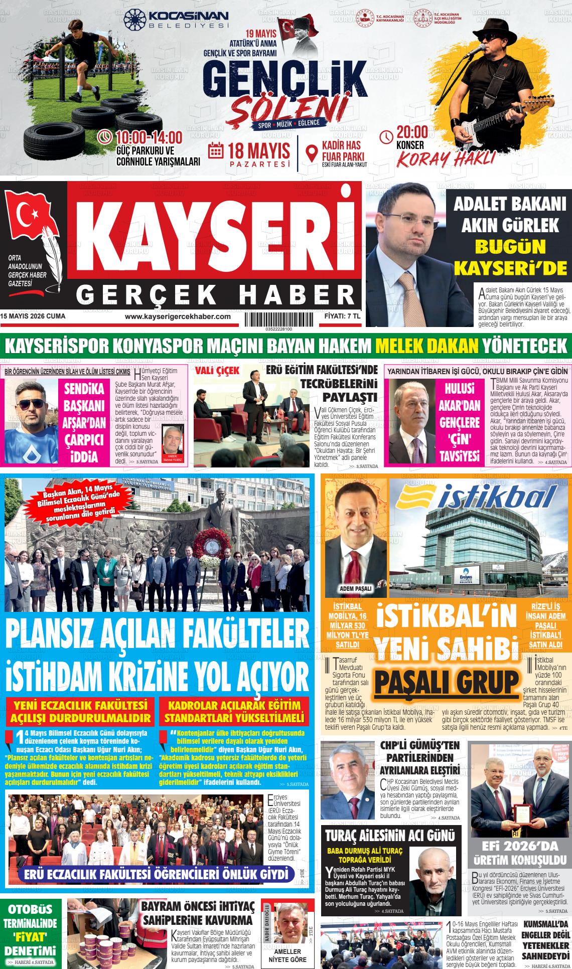 Kayseri Starhaber 15.05.2026