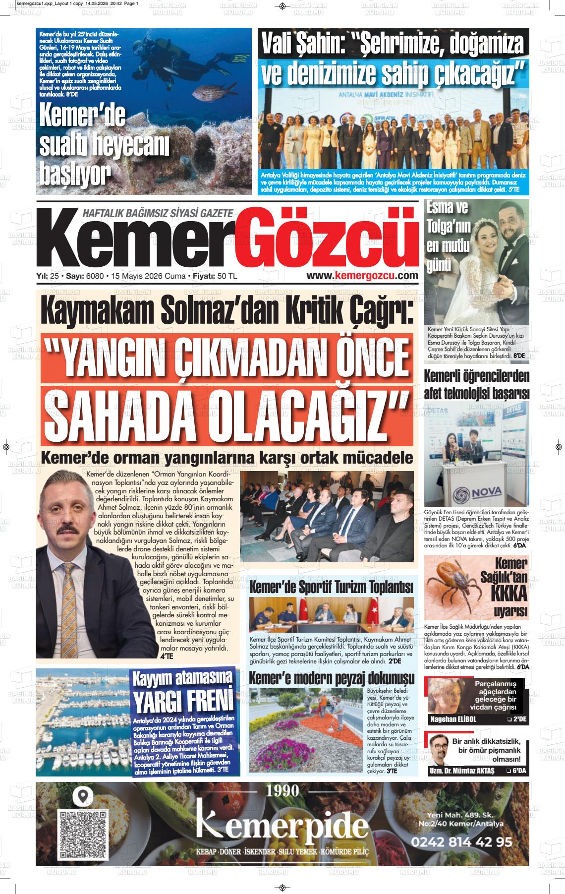 Antalya Kemergozcu 15.05.2026