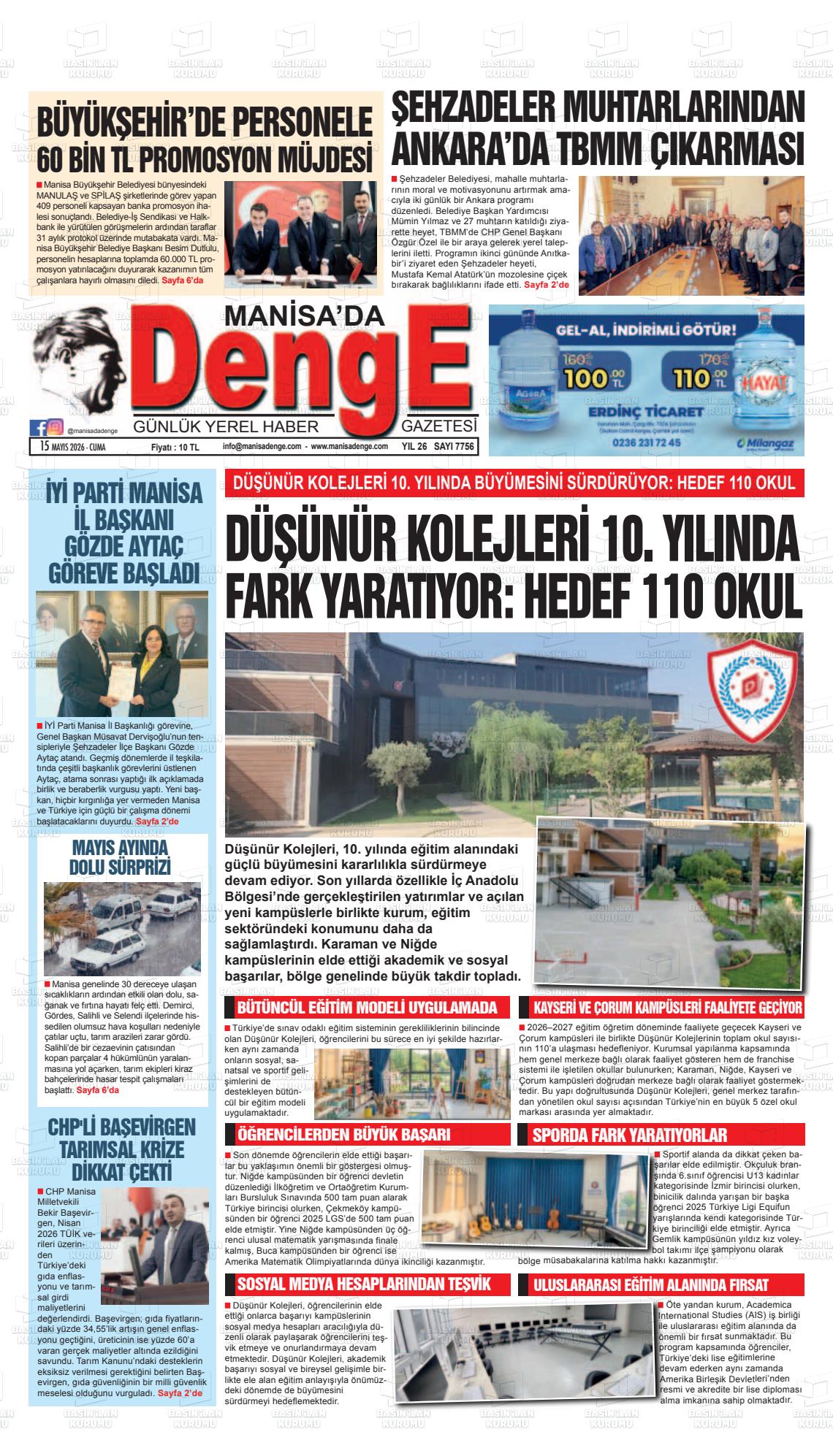 Manisa Dadenge 15.05.2026
