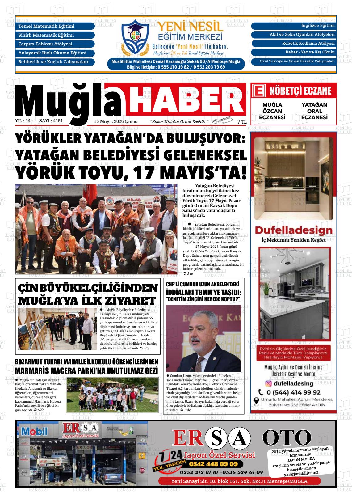 Mugla Haber 15.05.2026