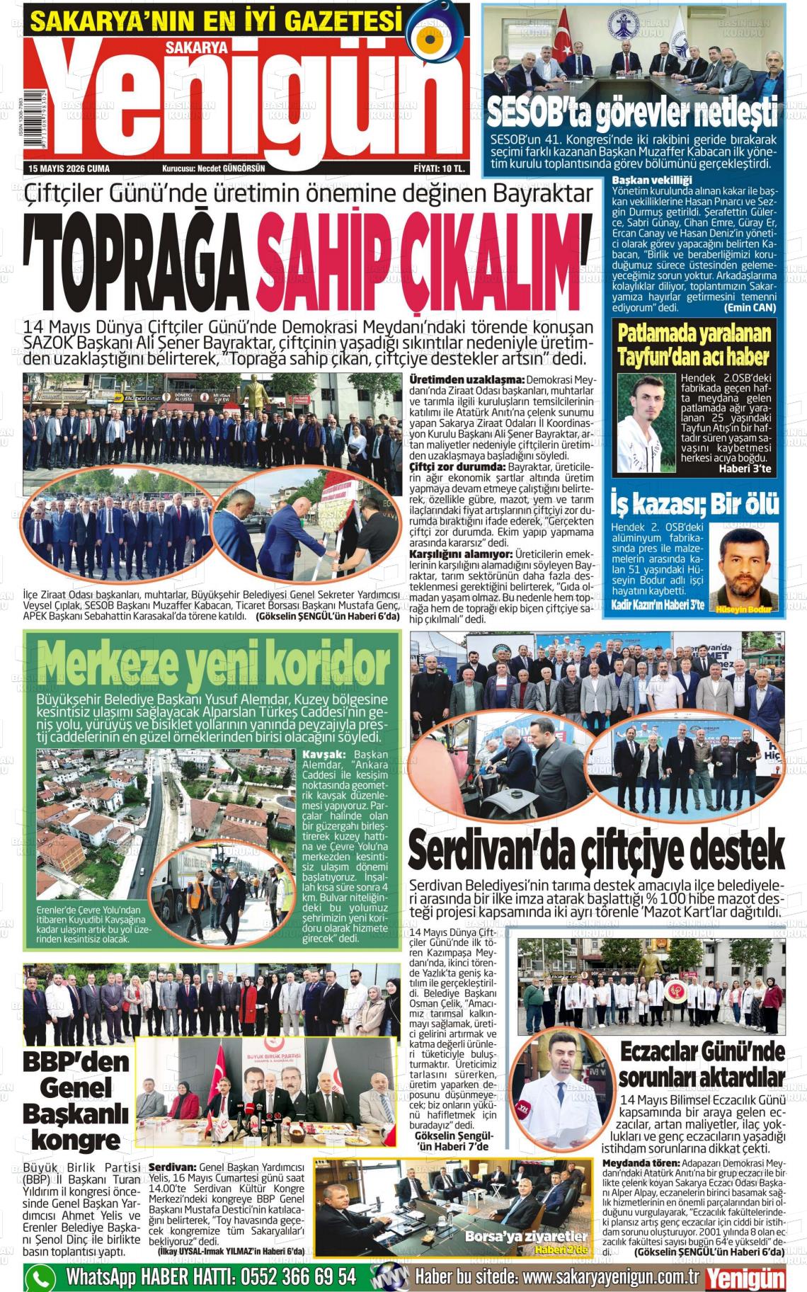 Sakarya Yenigun 15.05.2026