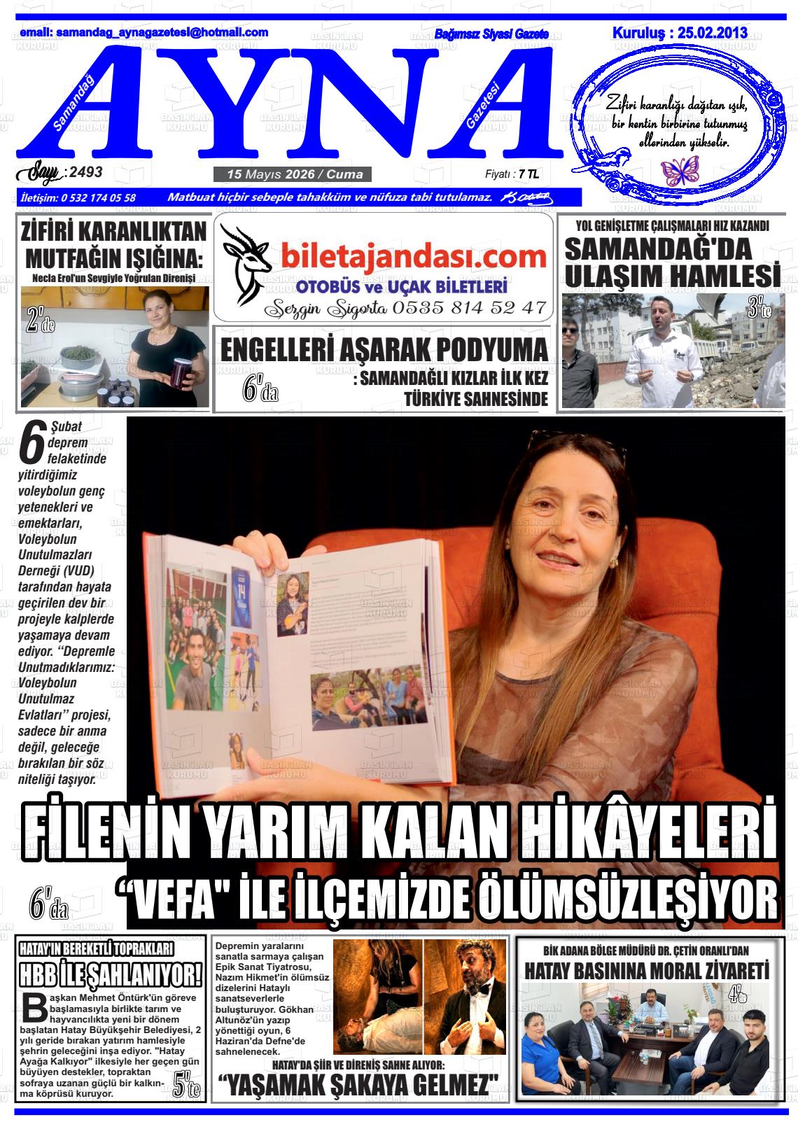 Hatay Samandagayna 15.05.2026
