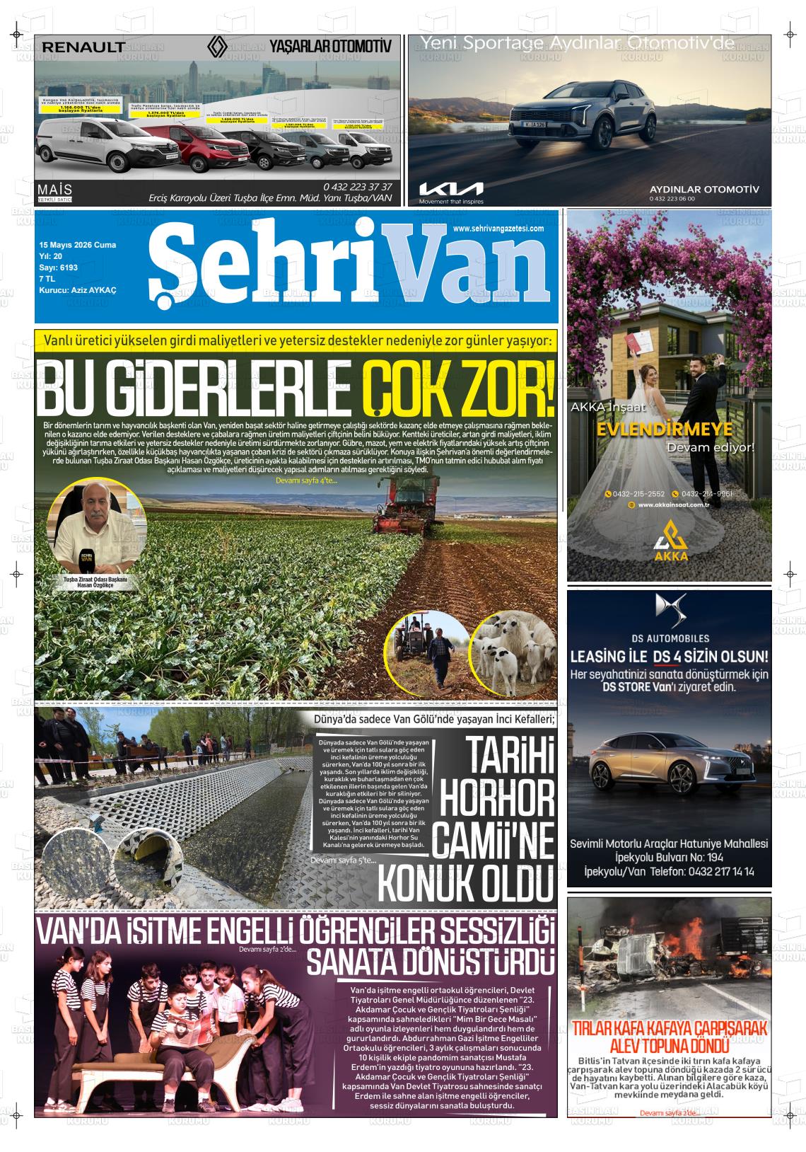 Van Sehri 15.05.2026
