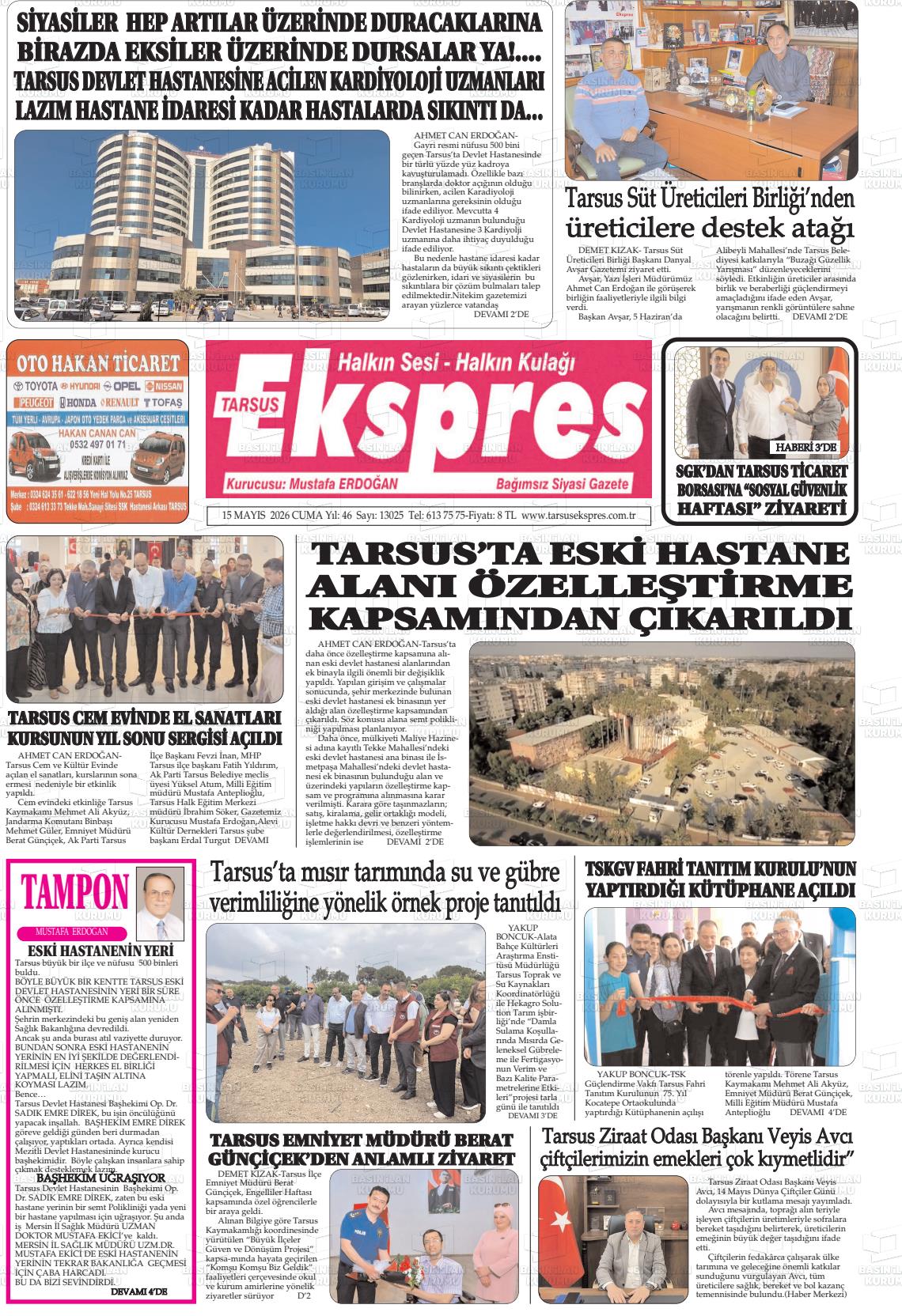Mersin Tarsusekspres 15.05.2026