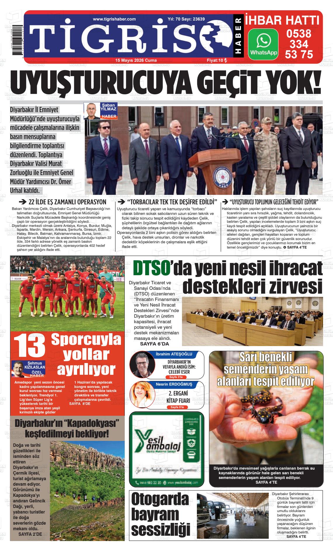 Diyarbakir Tirgis 15.05.2026