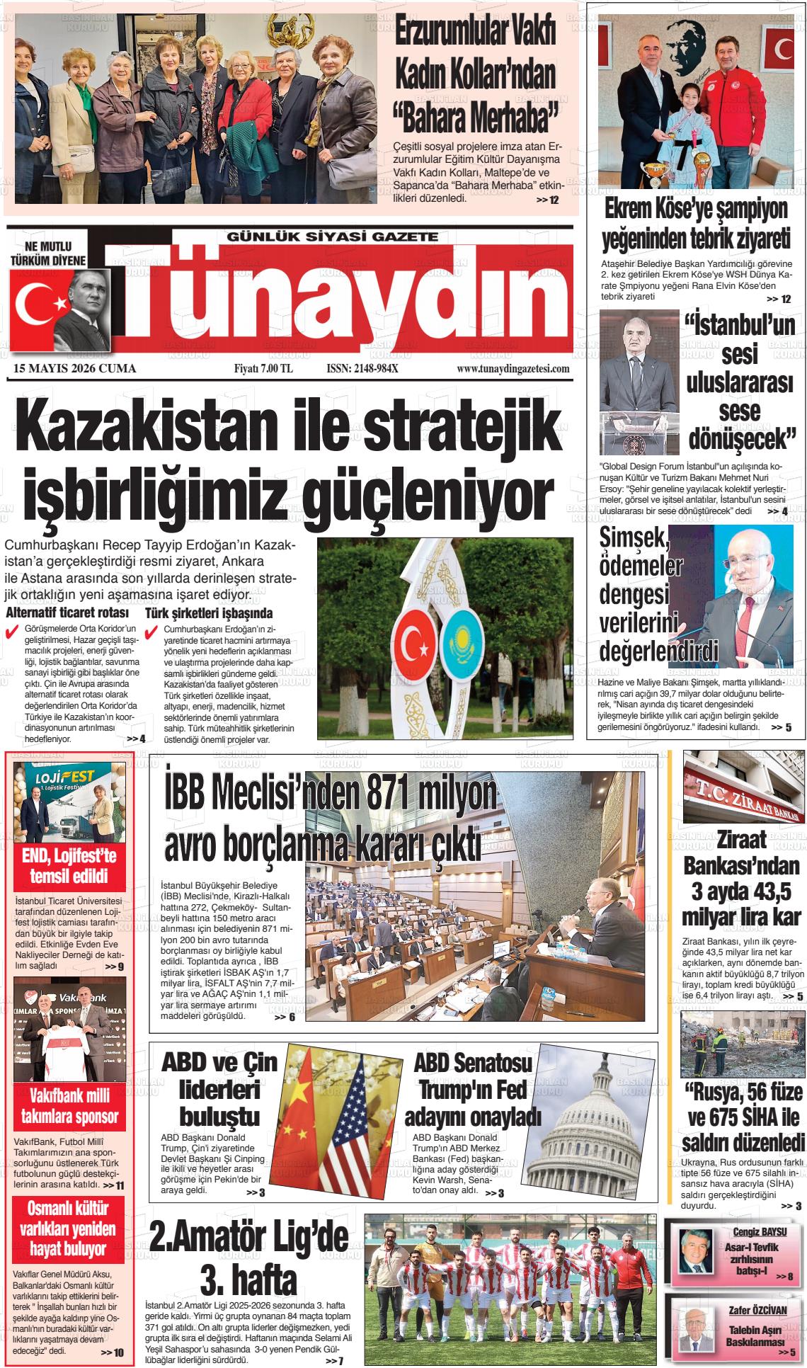 Istanbul Tunaydin 15.05.2026
