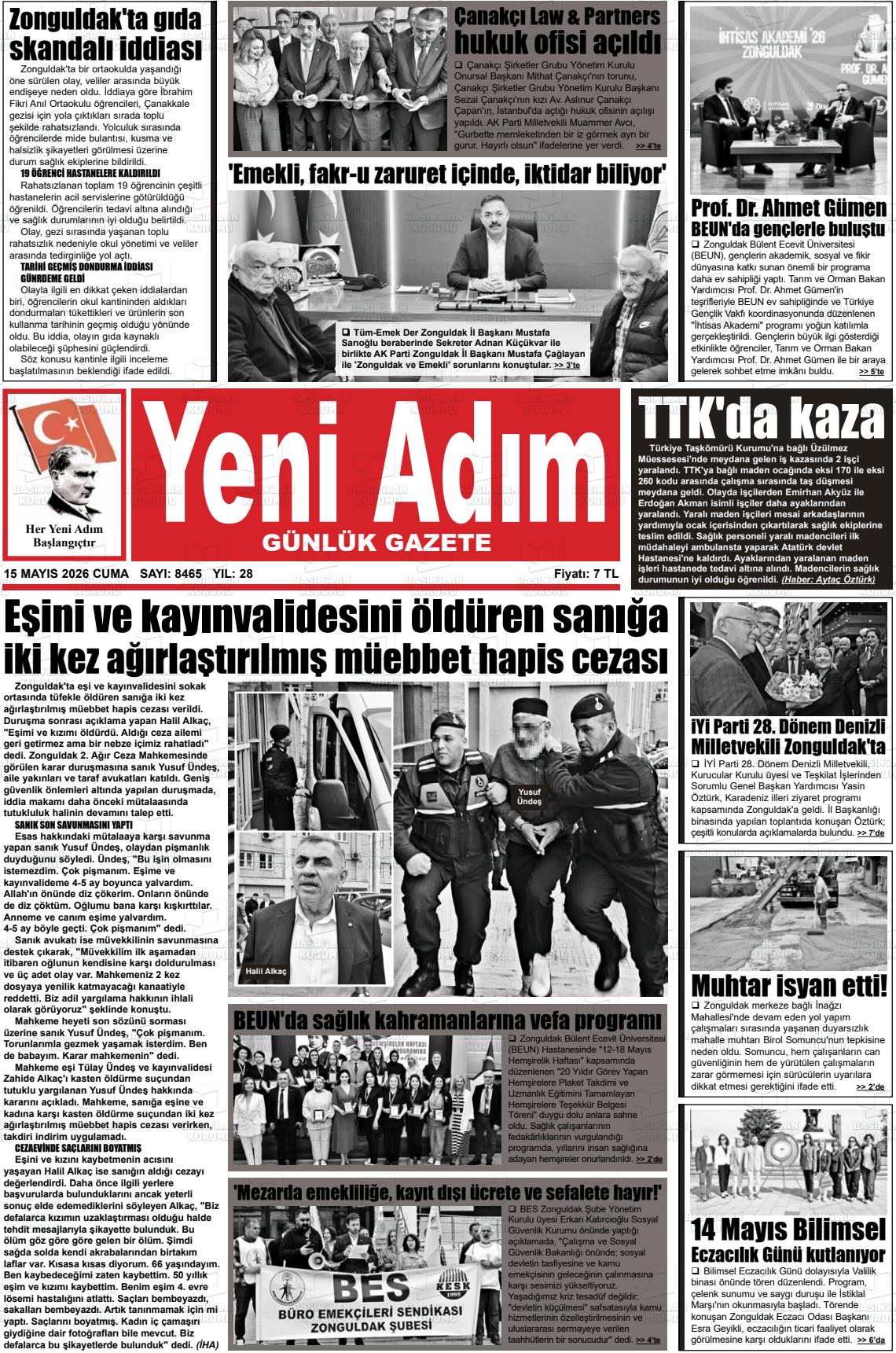 Zonguldak Yeniadim 15.05.2026