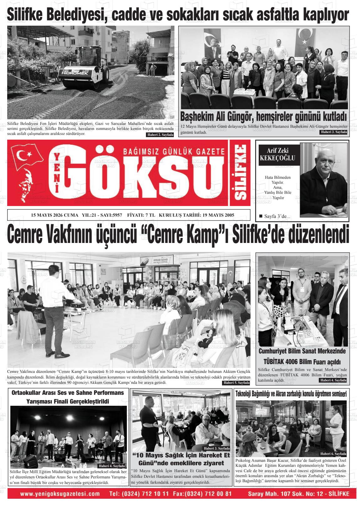 Mersin Yenigoksu 15.05.2026