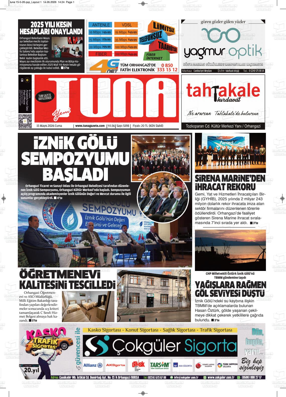 Izmir Yenigun 15.05.2026