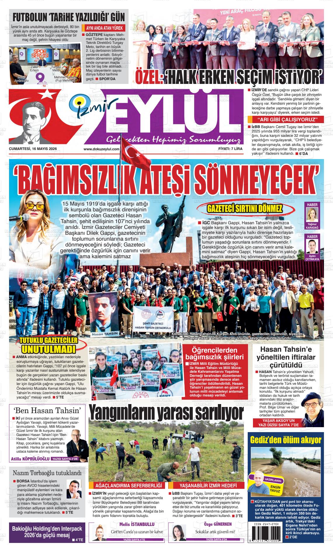 Izmir 9 Eylul 16.05.2026