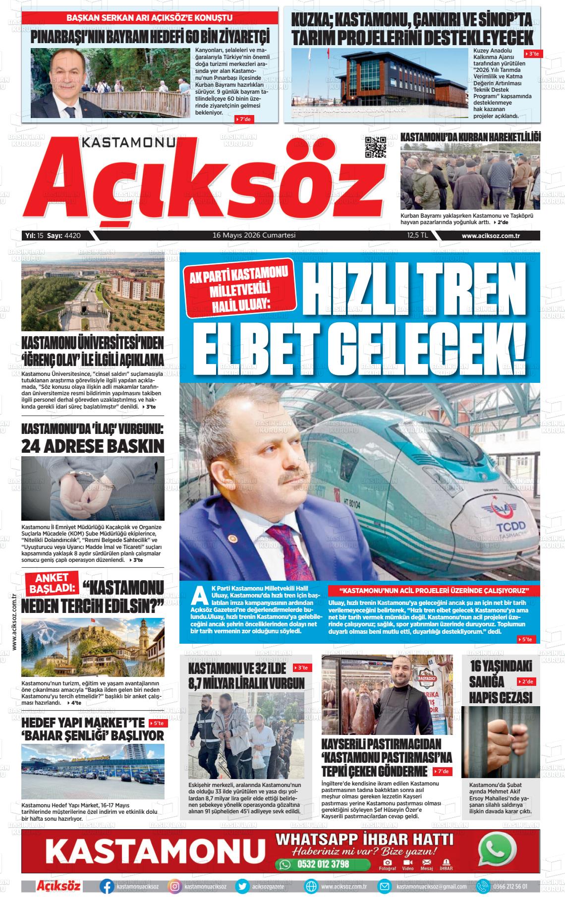 Kastamonu Aciksoz 16.05.2026