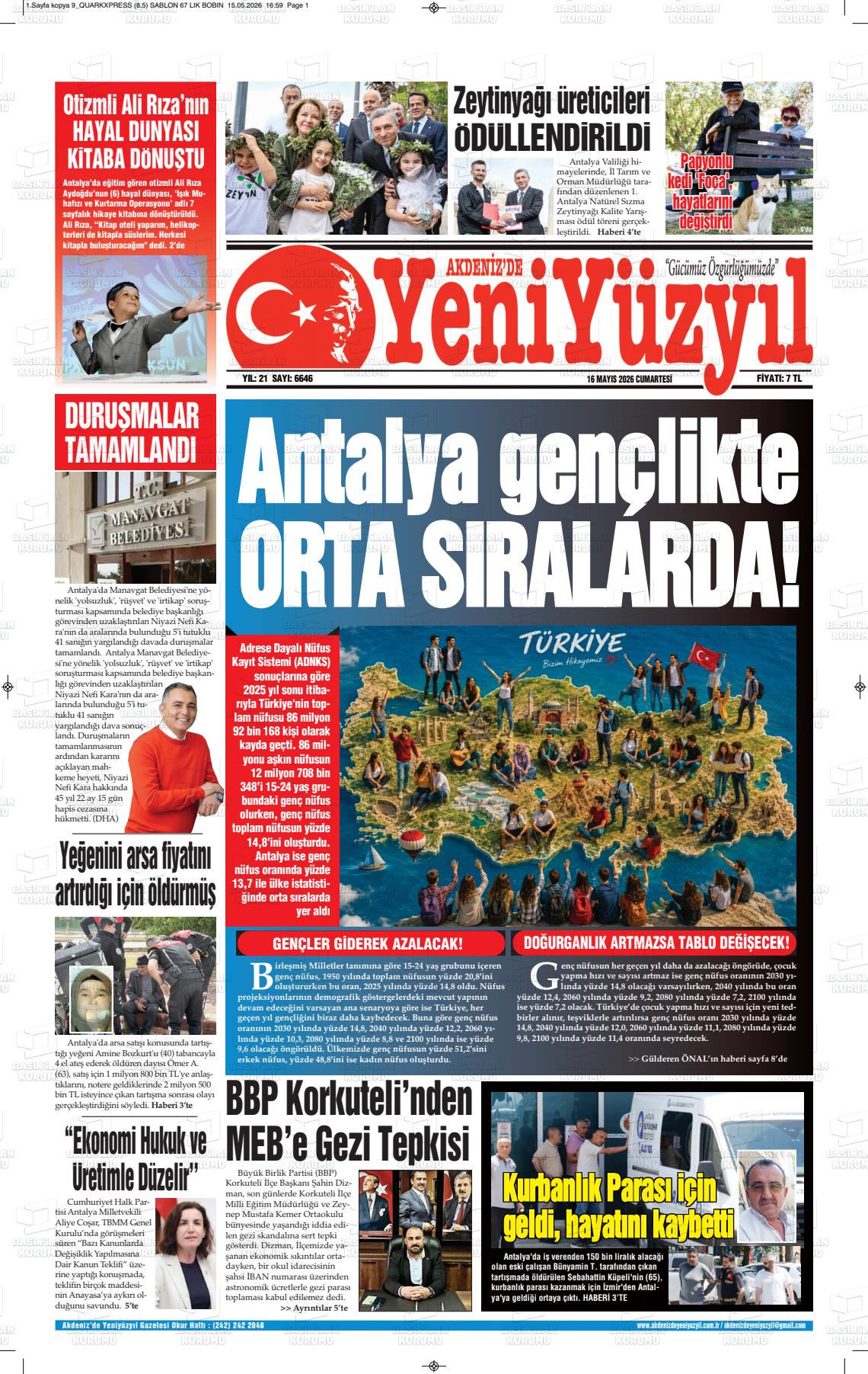 Antalya Akdenizdeyeniyuzyil 16.05.2026