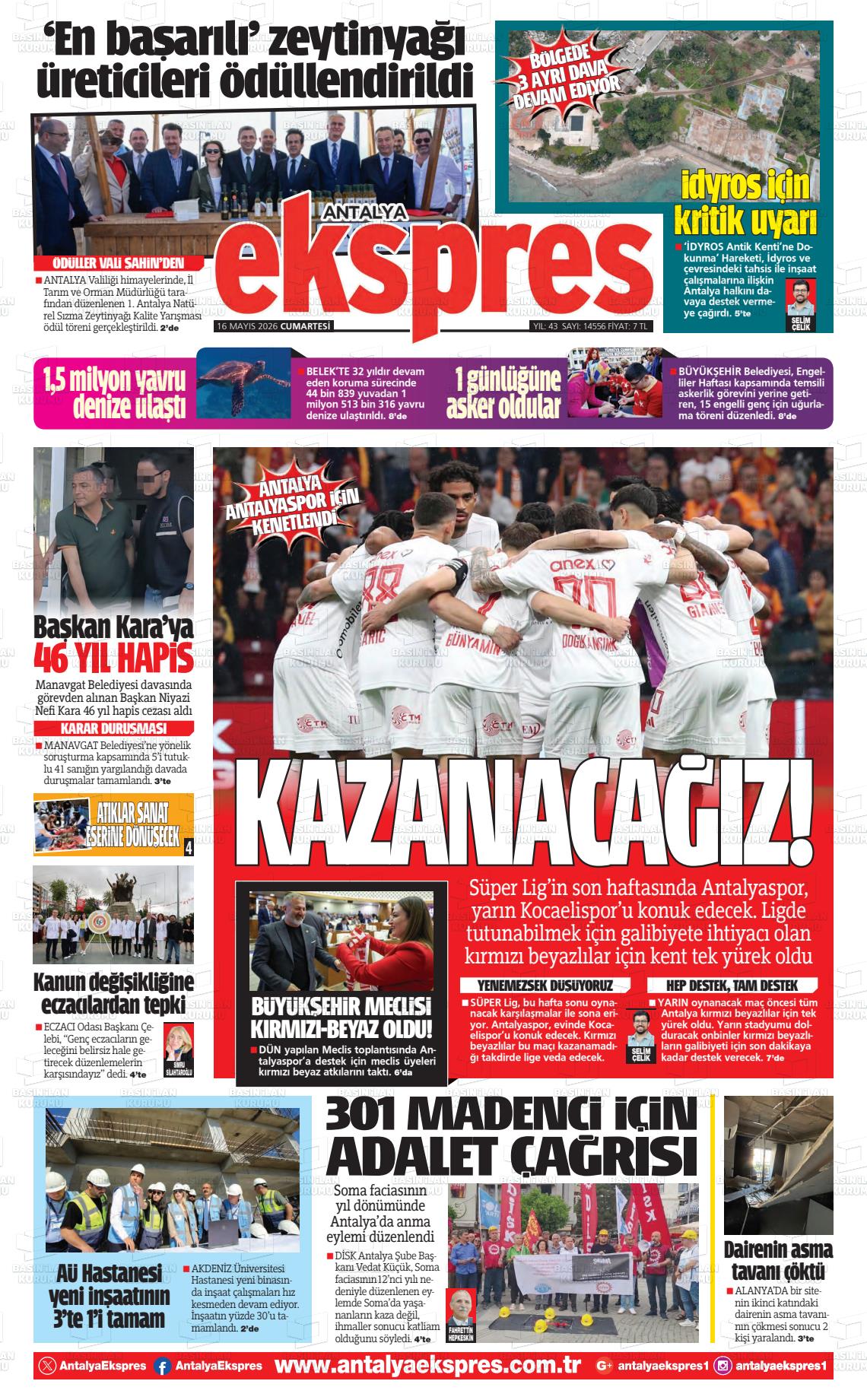 Antalya Ekspres 16.05.2026