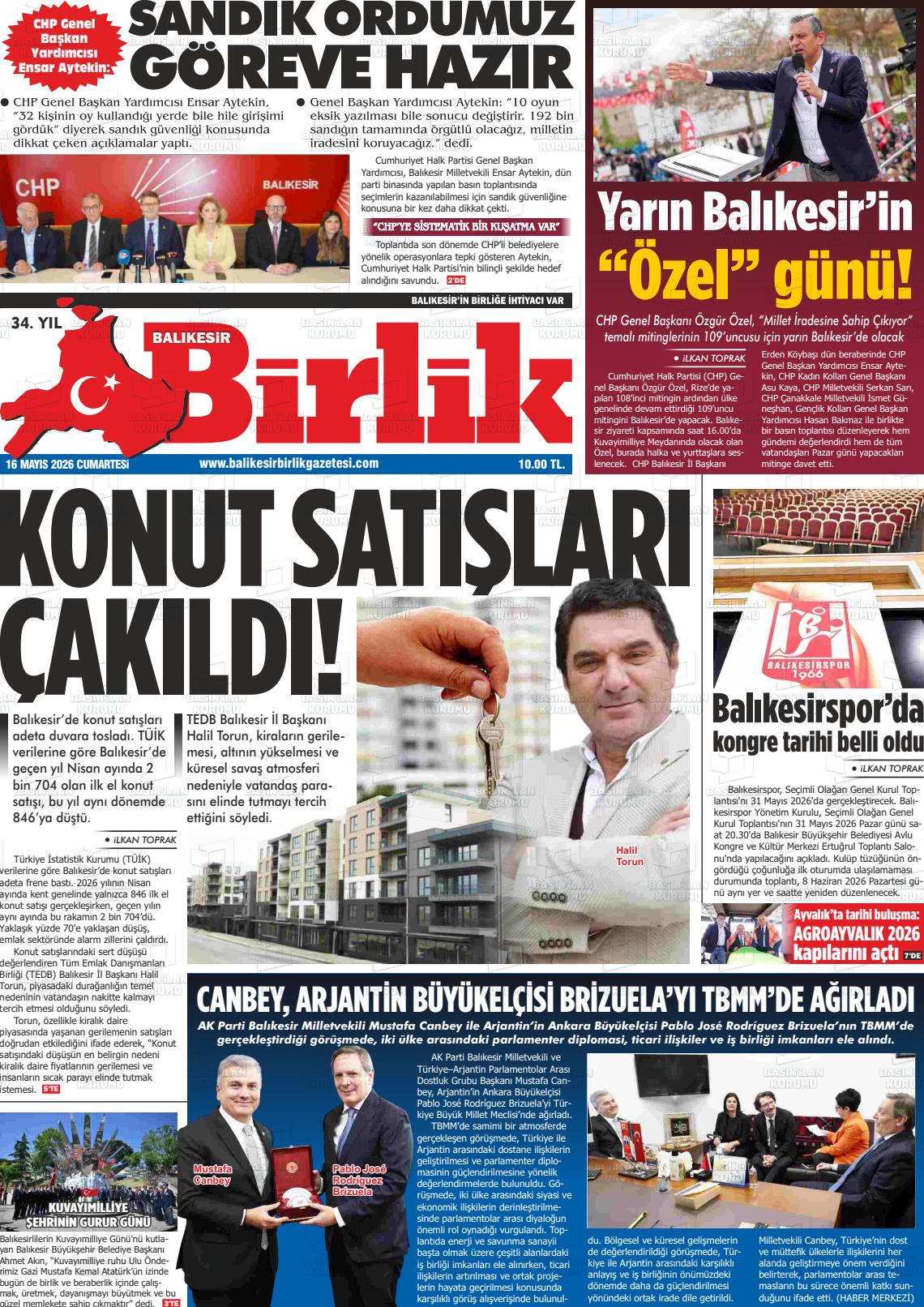 Balikesir Birlik 16.05.2026