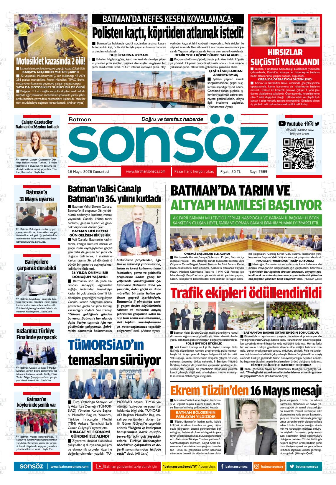 Batman Sonsoz 16.05.2026