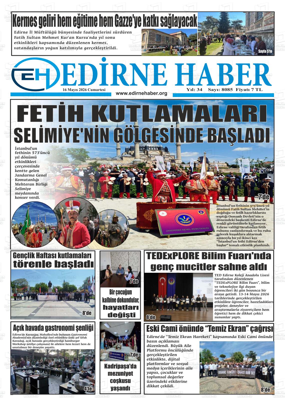 Edirne Haber 16.05.2026