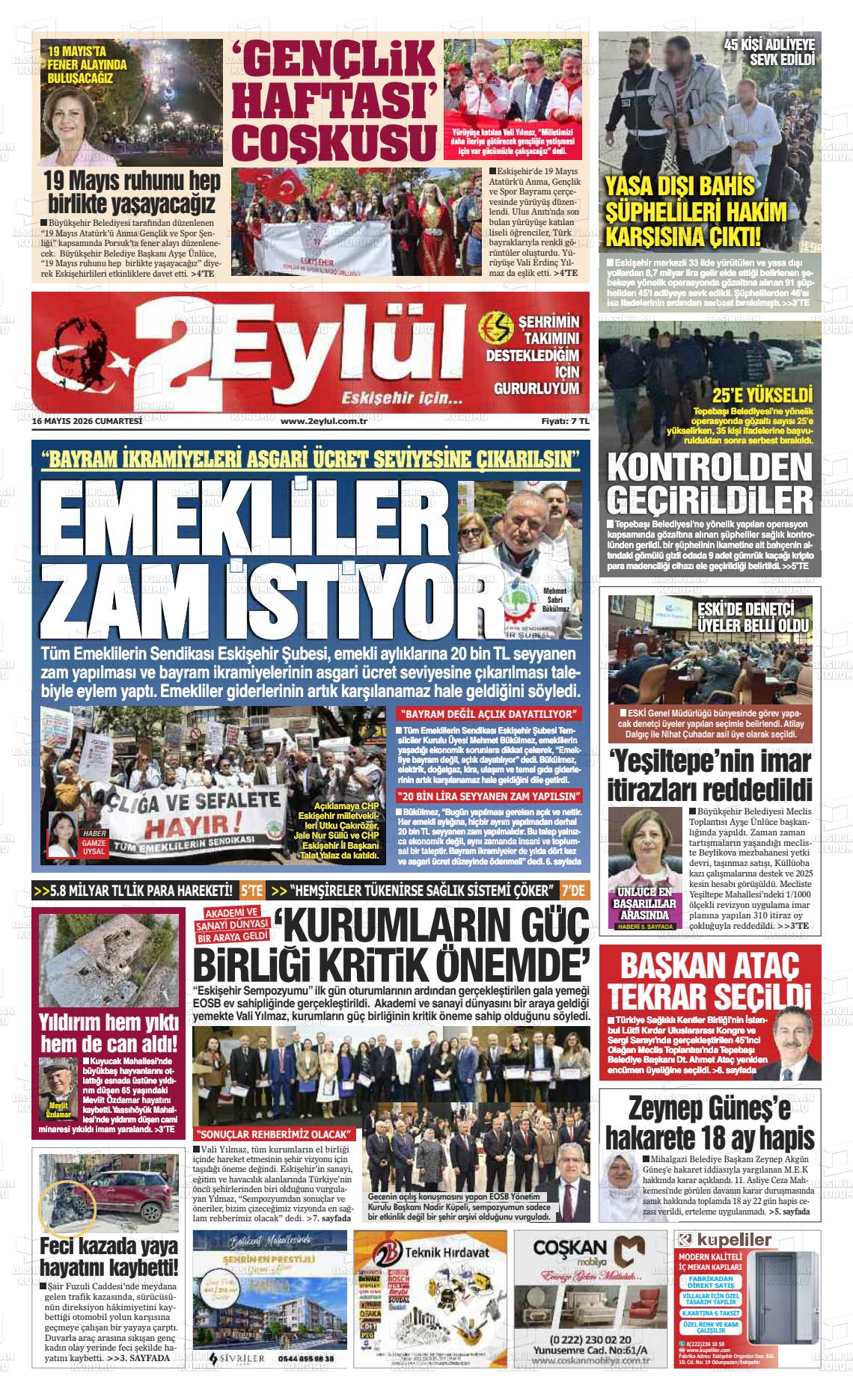 Eskisehir 2 Eylul 16.05.2026