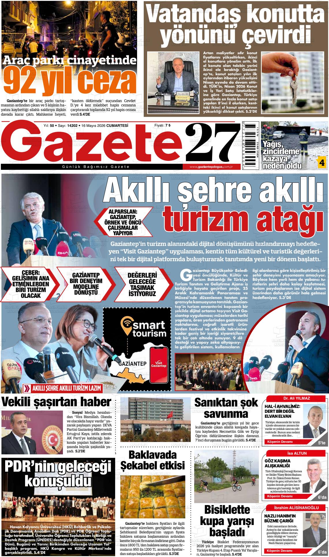 Gaziantep Dogus 16.05.2026