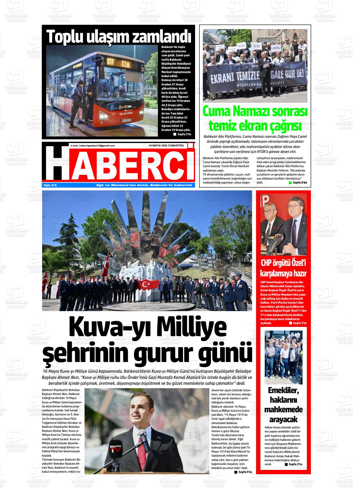 Mersin Haberci 16.05.2026