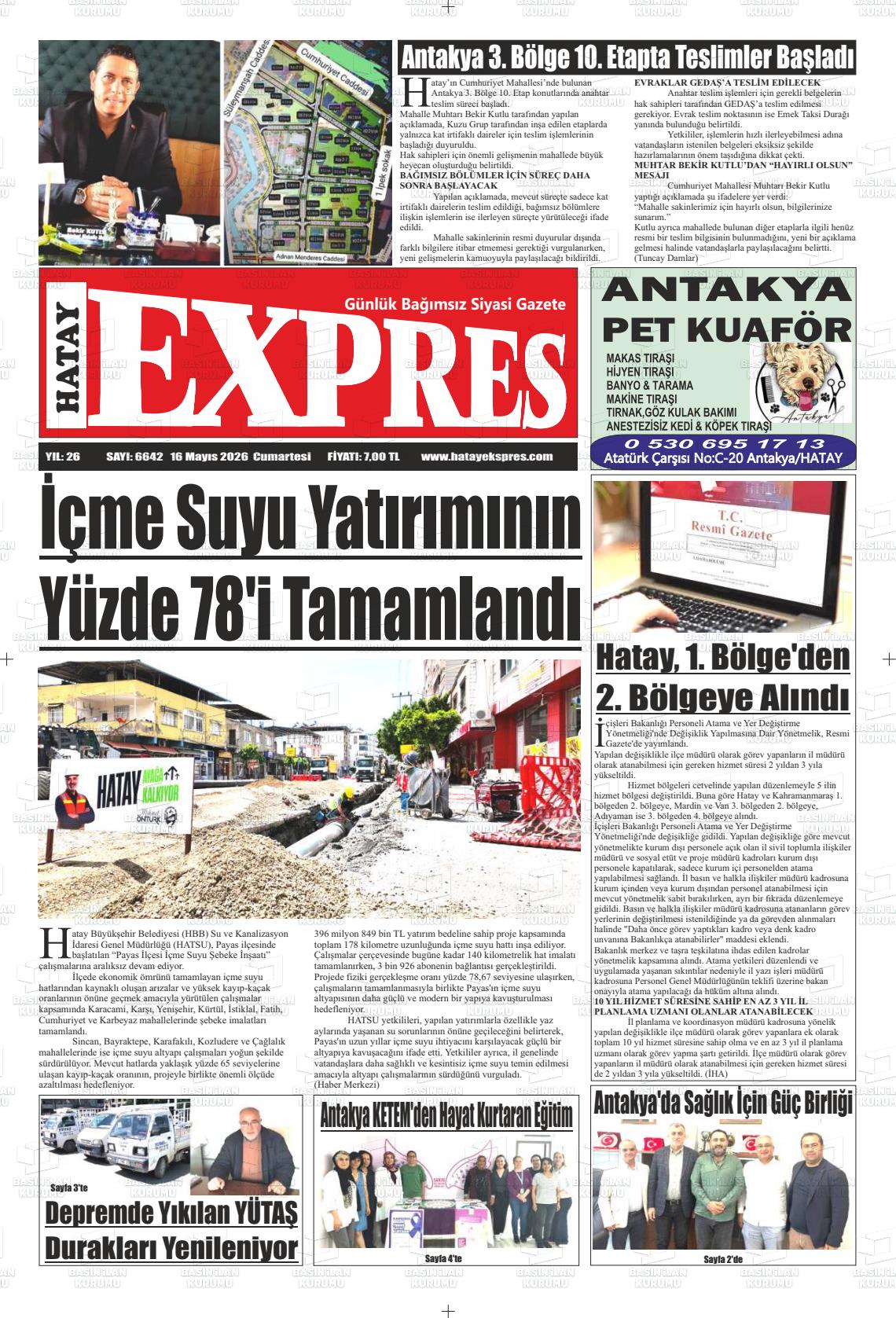 Hatay Expres 16.05.2026