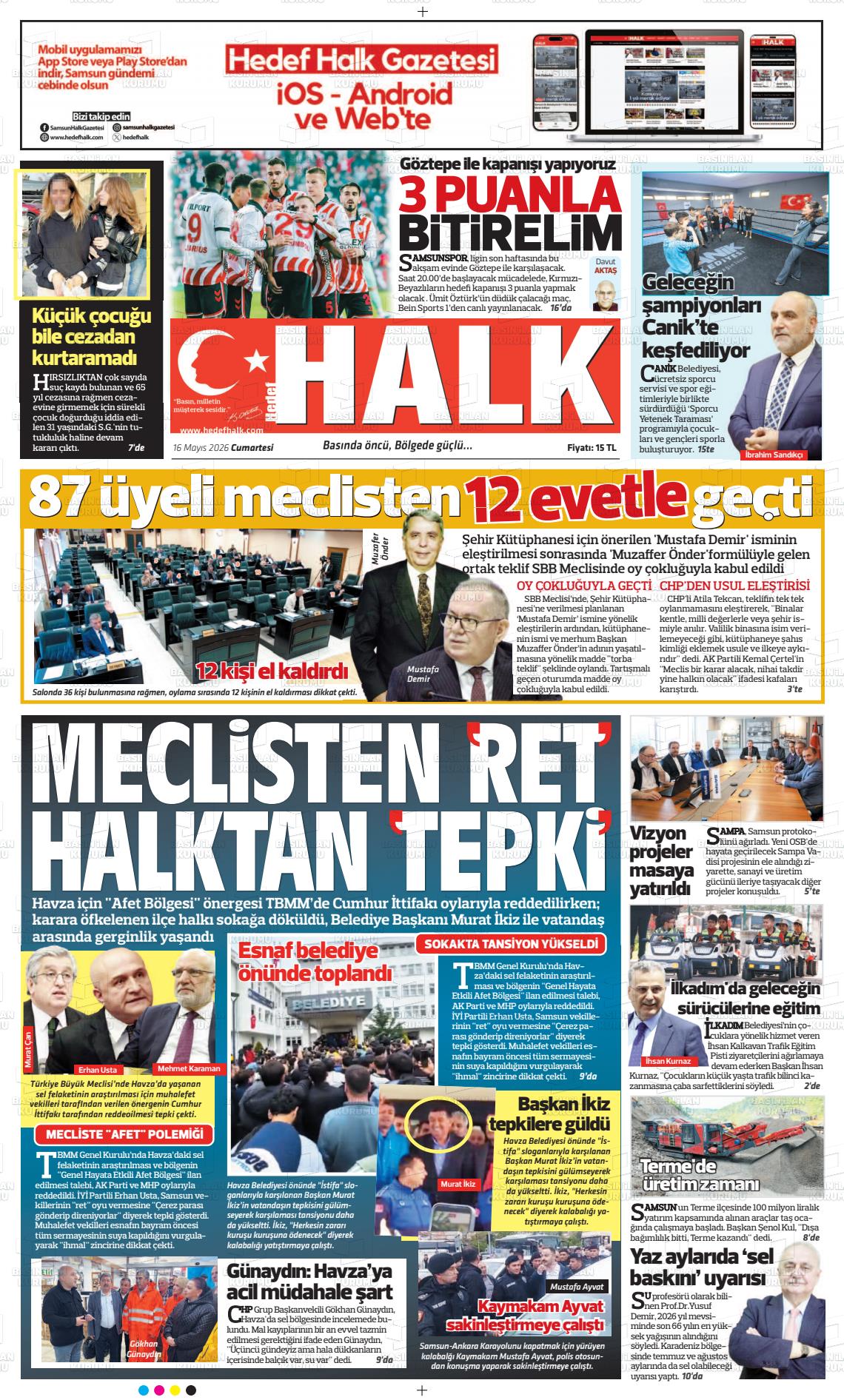 Samsun Hedefhalk 16.05.2026