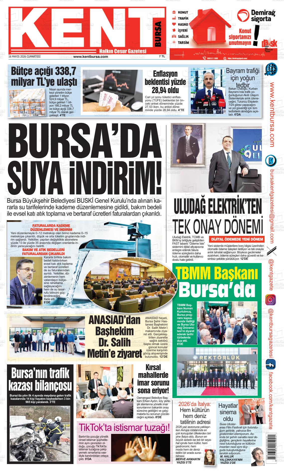 Bursa Kent 16.05.2026