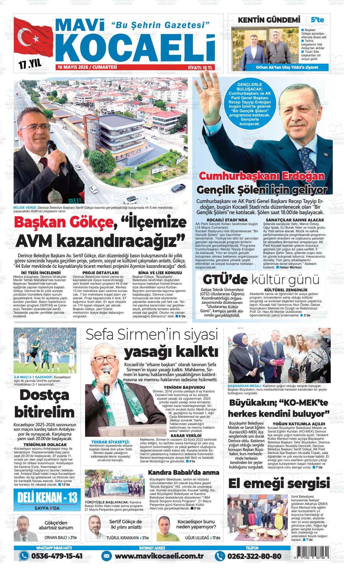 Kocaeli Mavi 16.05.2026