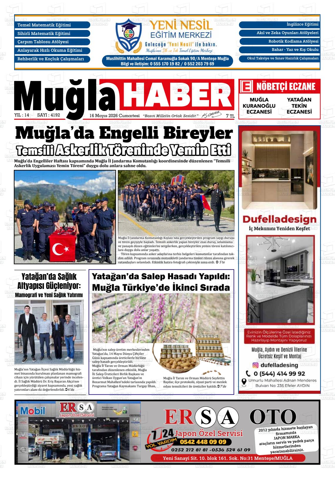Mugla Haber 16.05.2026
