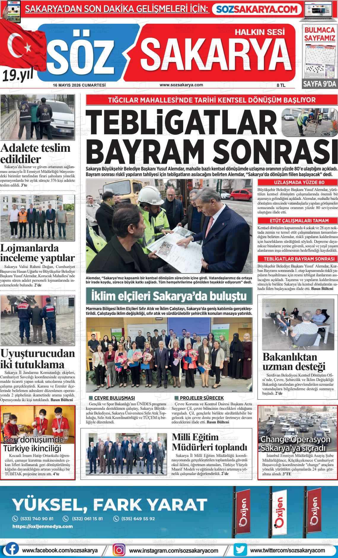 Sakarya Halk 16.05.2026