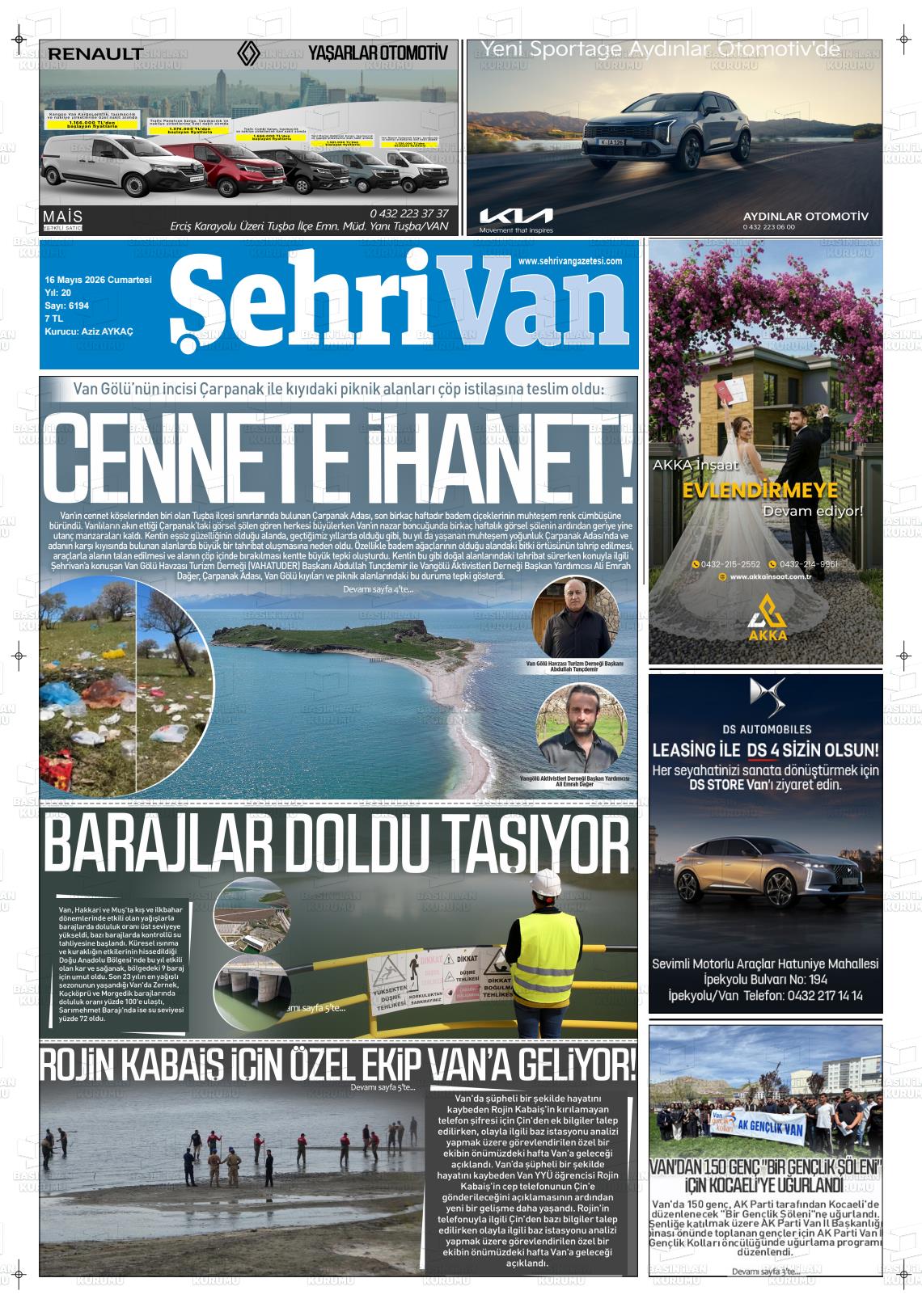 Van Sehri 16.05.2026