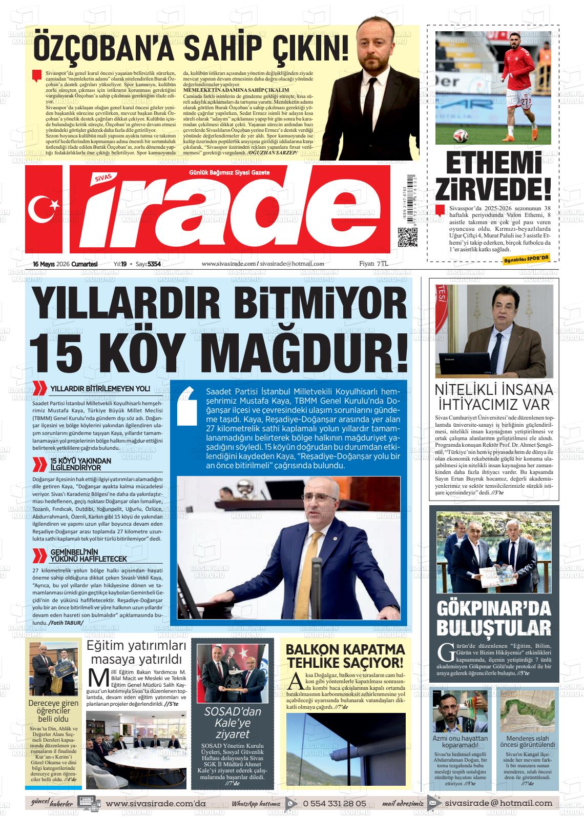 Sivas Irade 16.05.2026