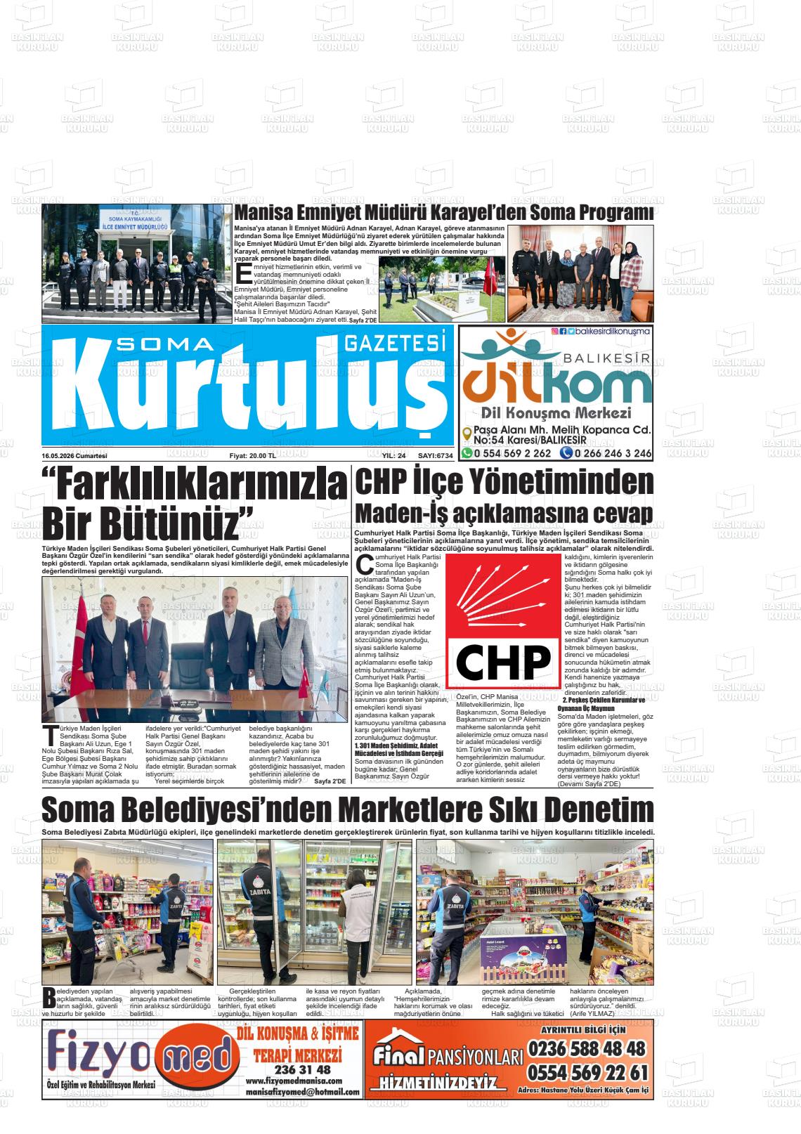 Manisa Somagundem 16.05.2026