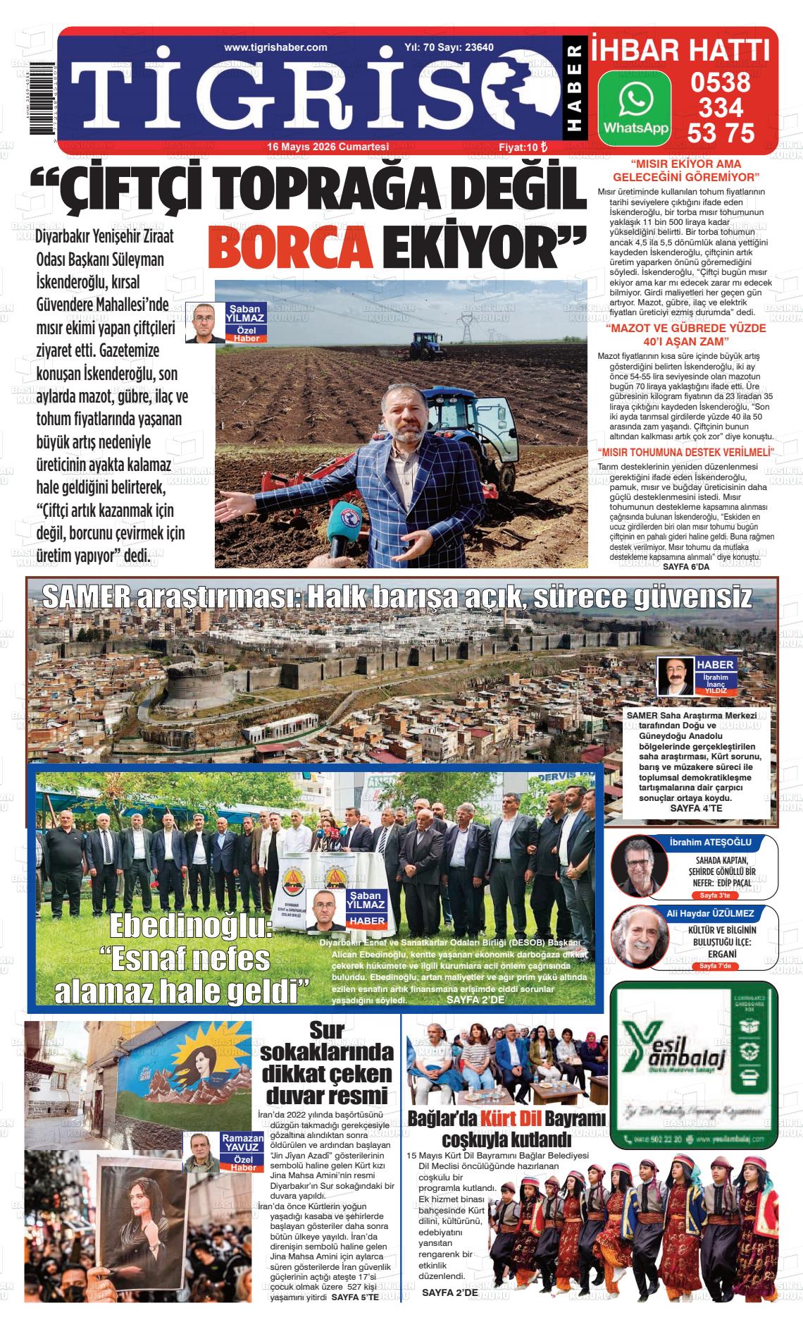 Diyarbakir Tirgis 16.05.2026
