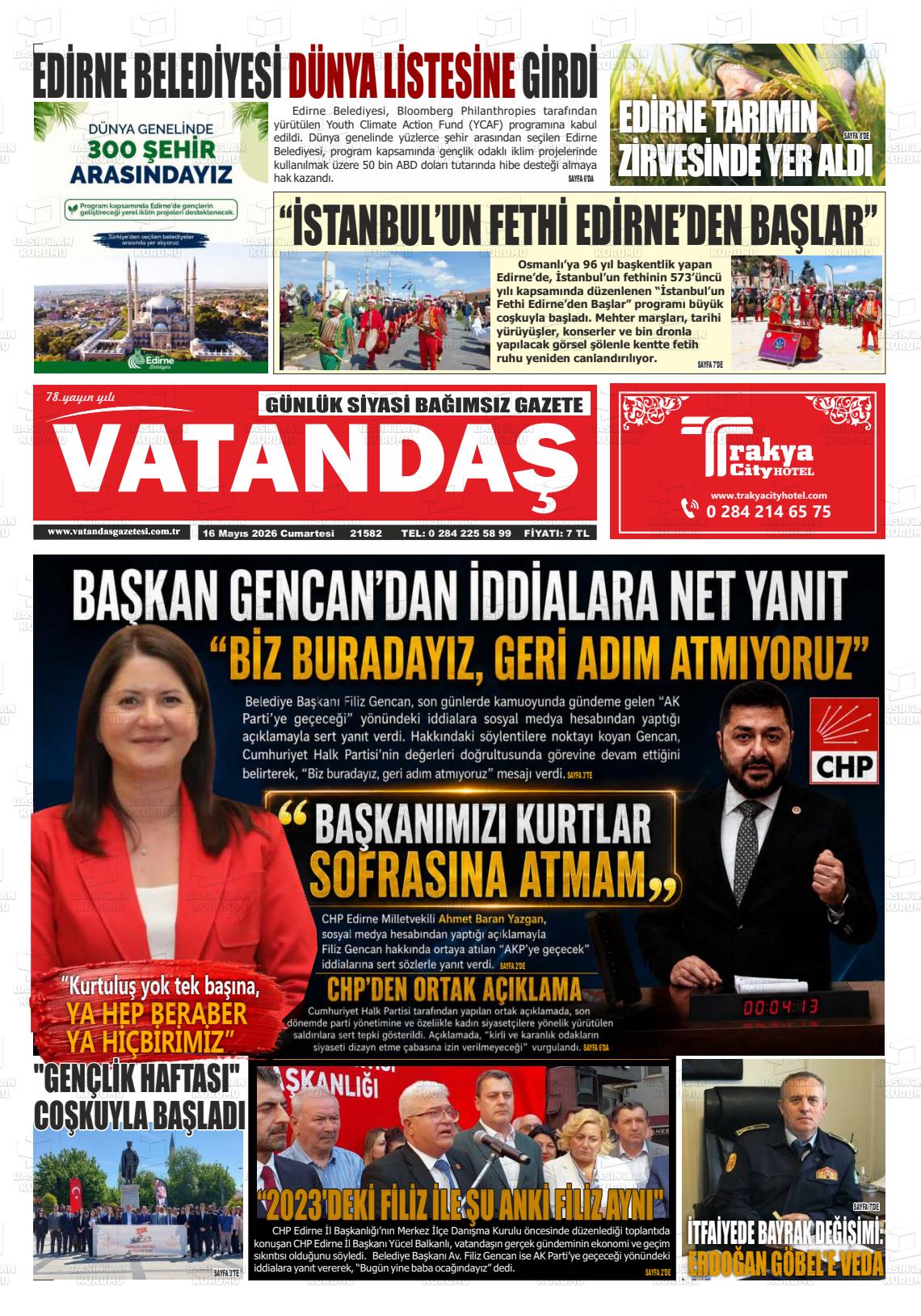 Edirne Vatandas 16.05.2026