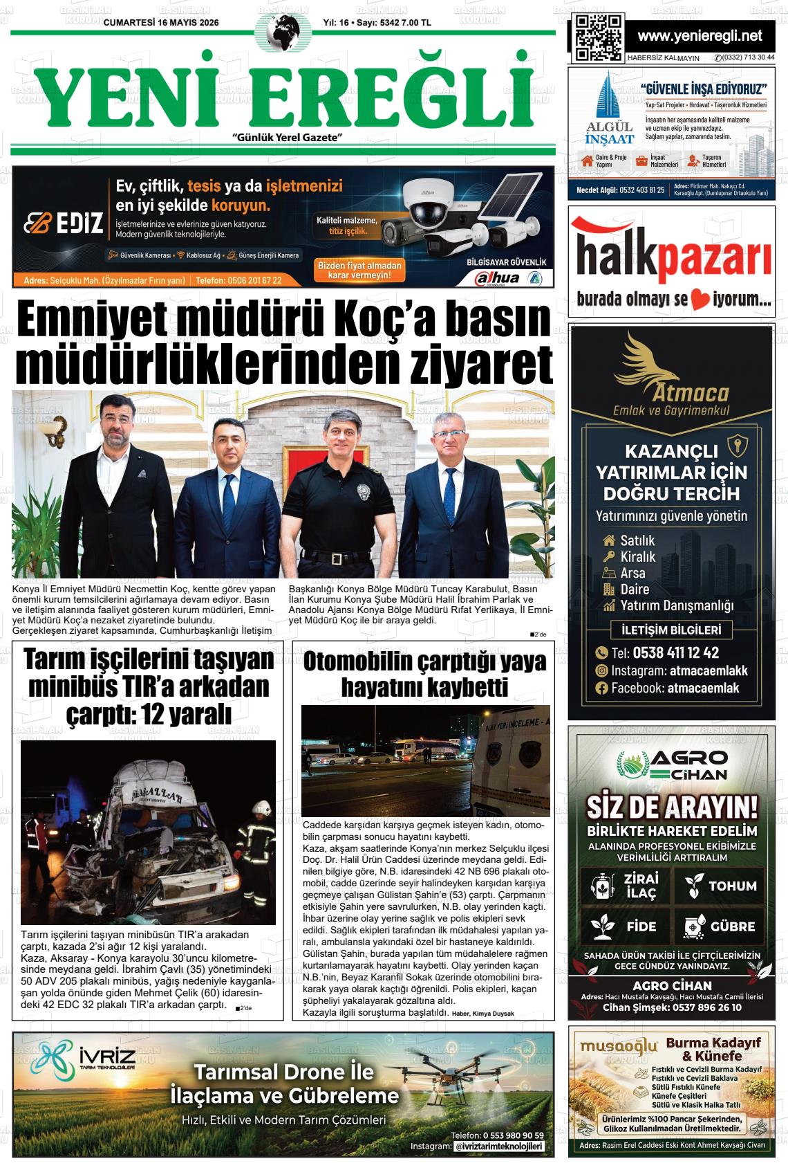 Konya Yenieregli 16.05.2026