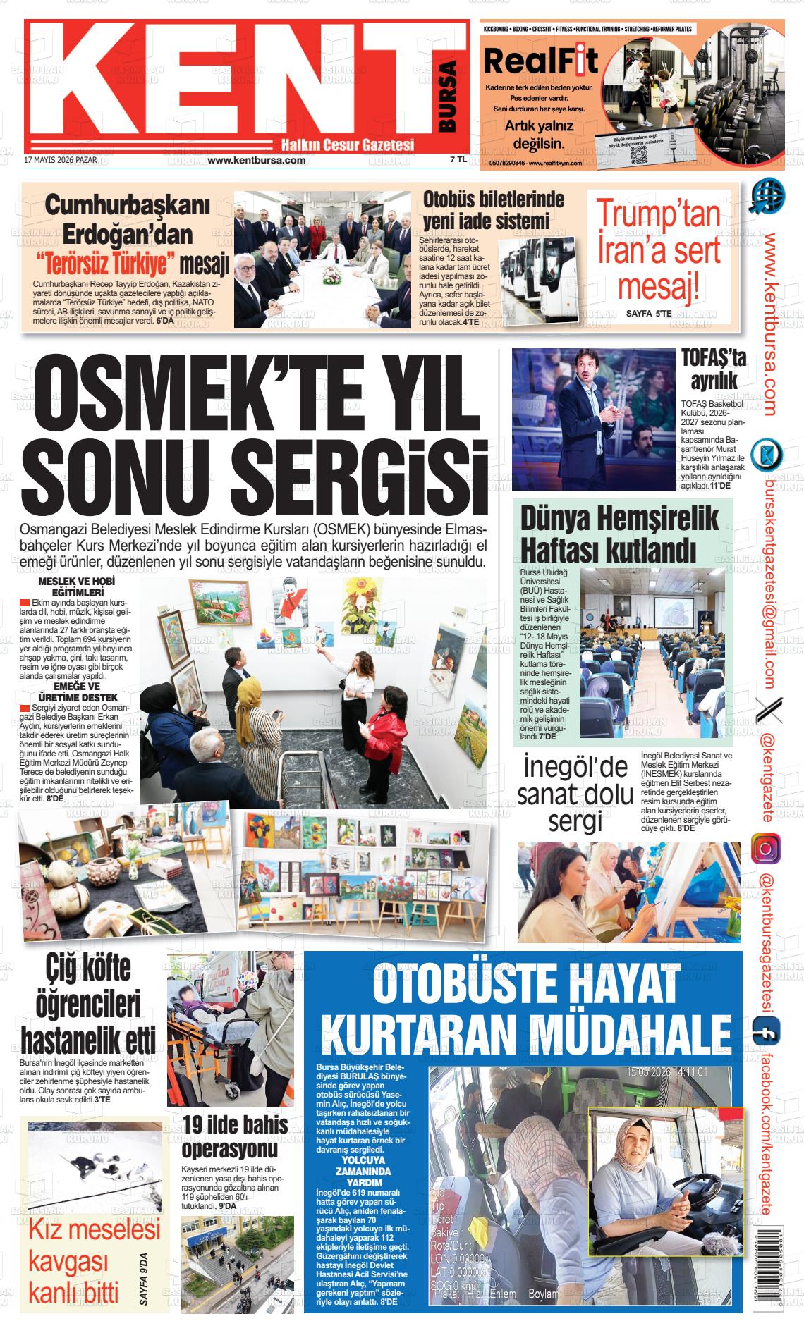 Bursa Kent 17.05.2026