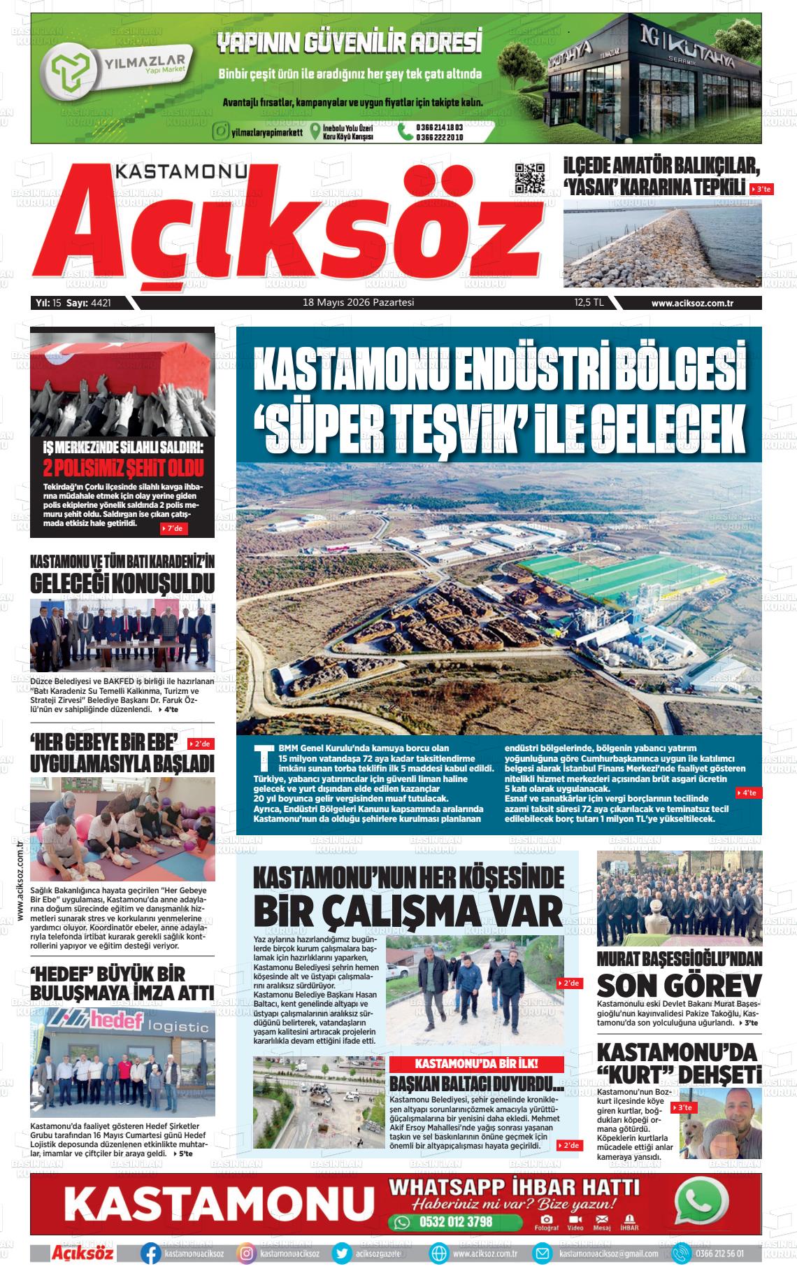 Kastamonu Aciksoz 18.05.2026