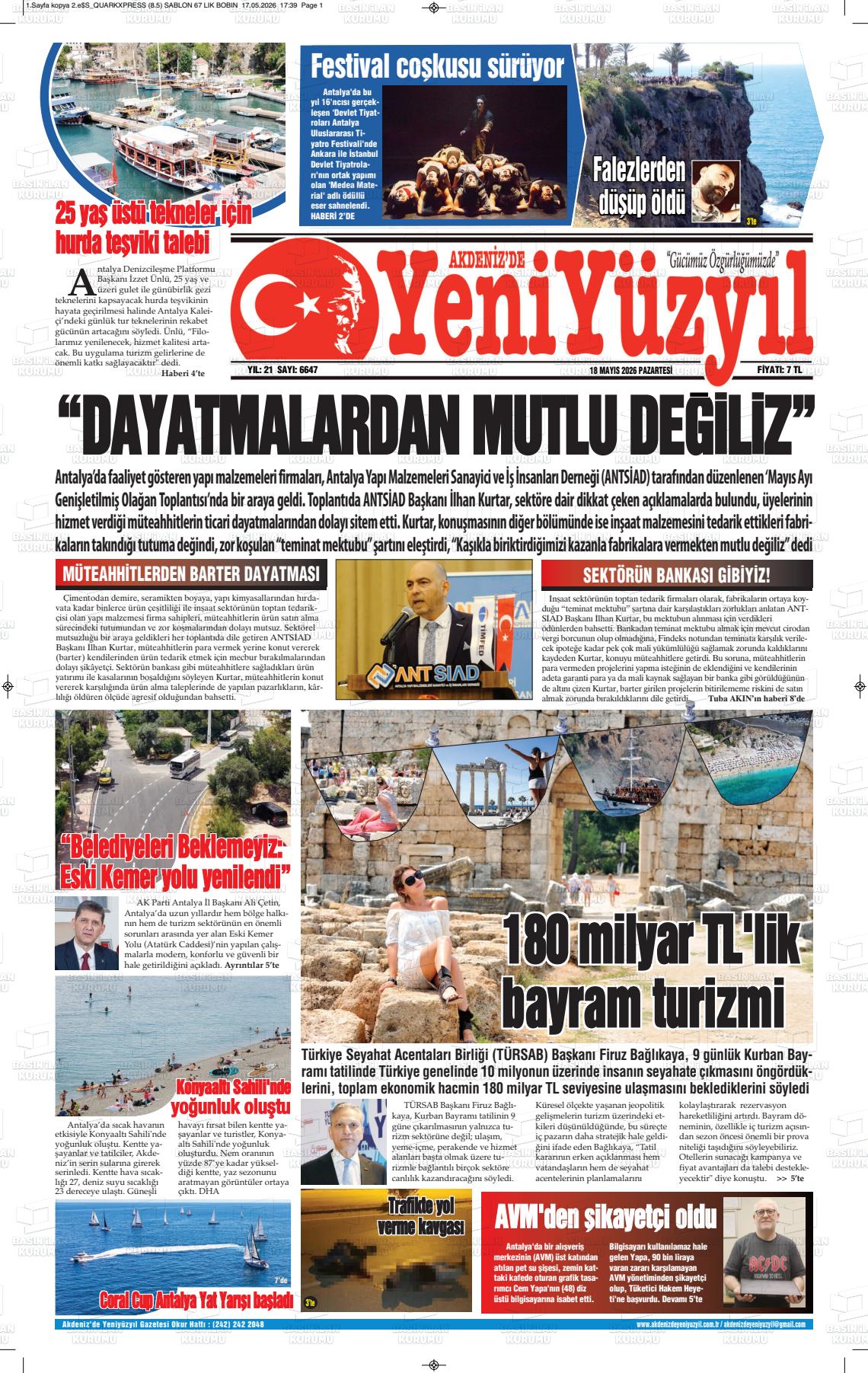 Antalya Akdenizdeyeniyuzyil 18.05.2026