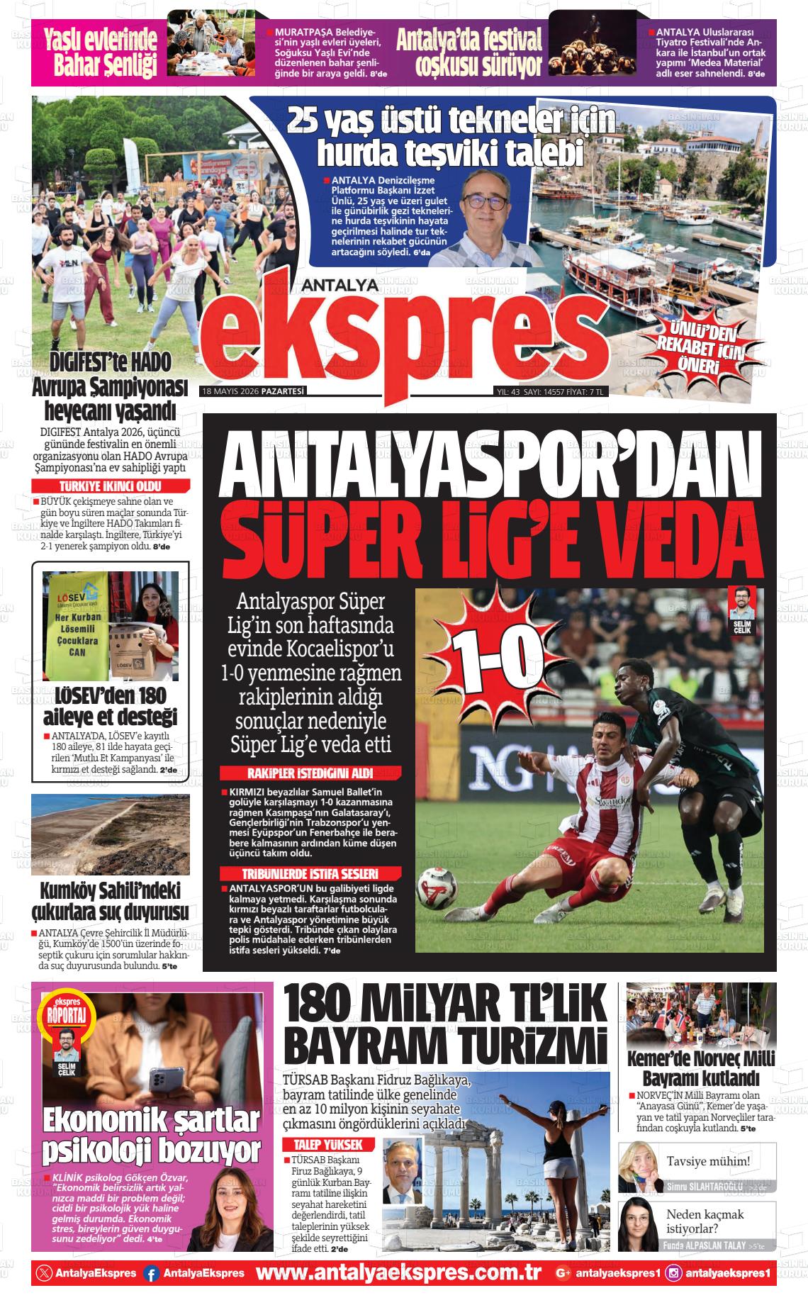 Antalya Ekspres 18.05.2026