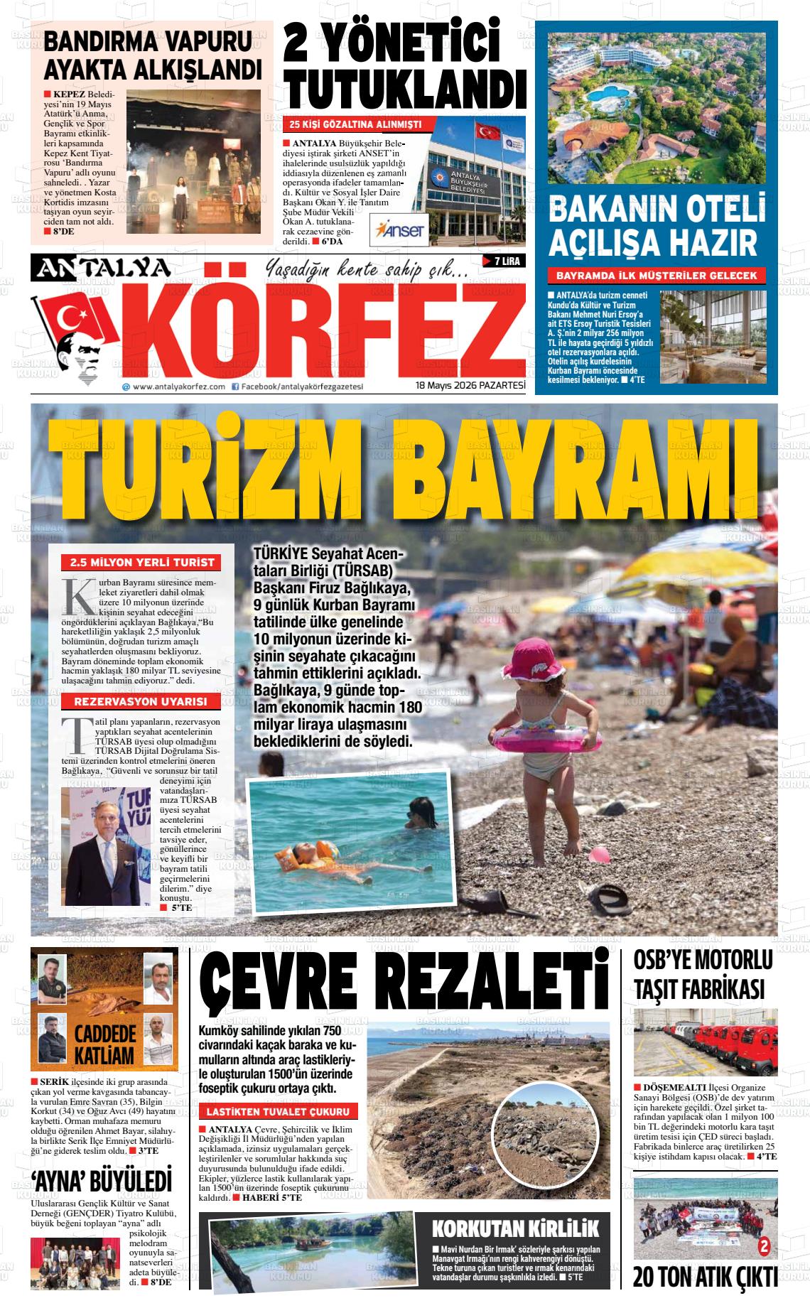 Antalya Korfez 18.05.2026