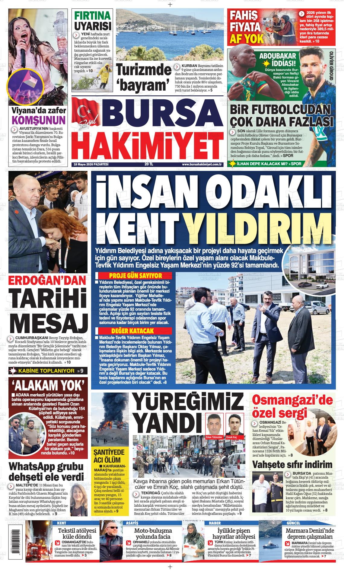 Bursa Hakimiyet 18.05.2026