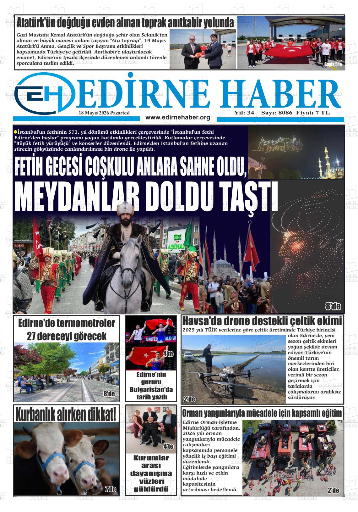 Edirne Haber 18.05.2026