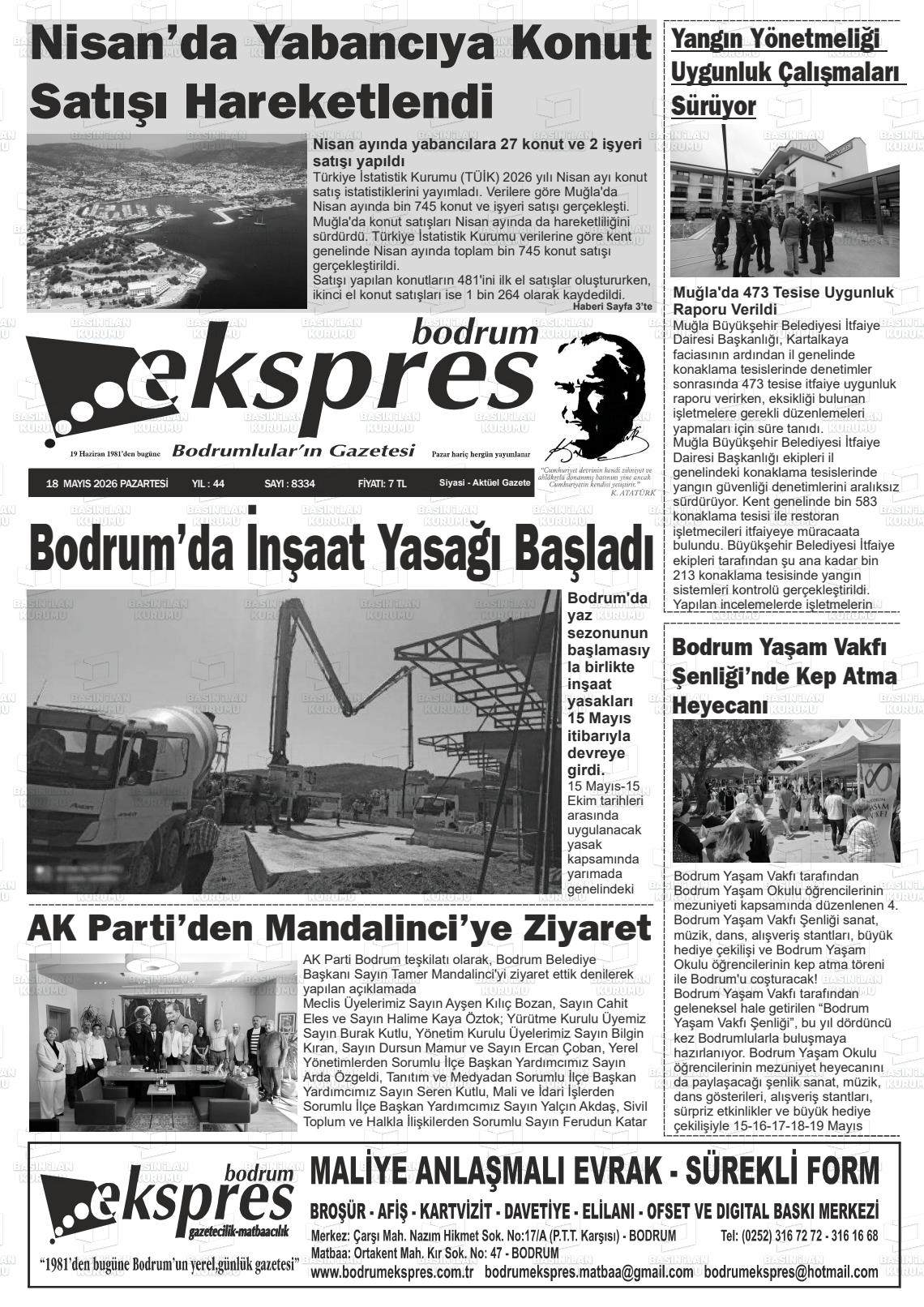 Mugla Ekspresbodrum 18.05.2026