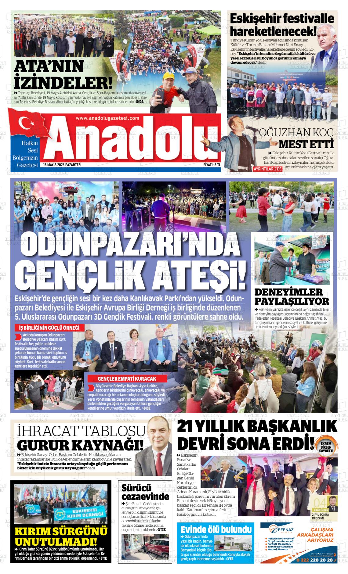 Eskisehir Anadolu 18.05.2026