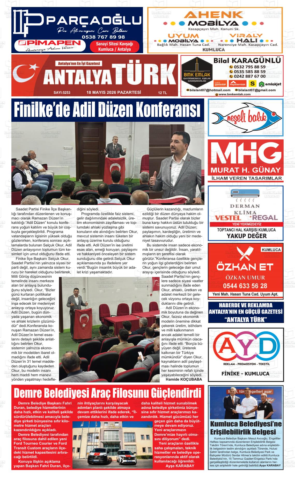 Antalya Finikea 18.05.2026