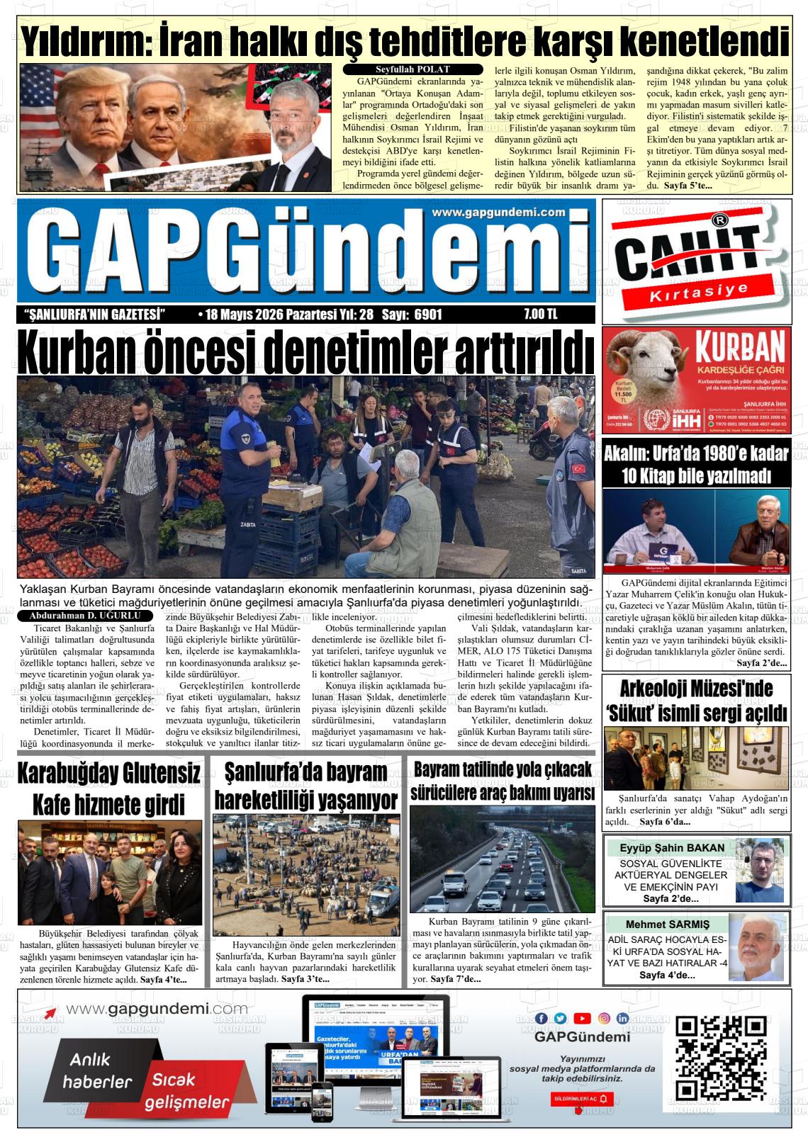 Sanliurfa Gapgundemi 18.05.2026