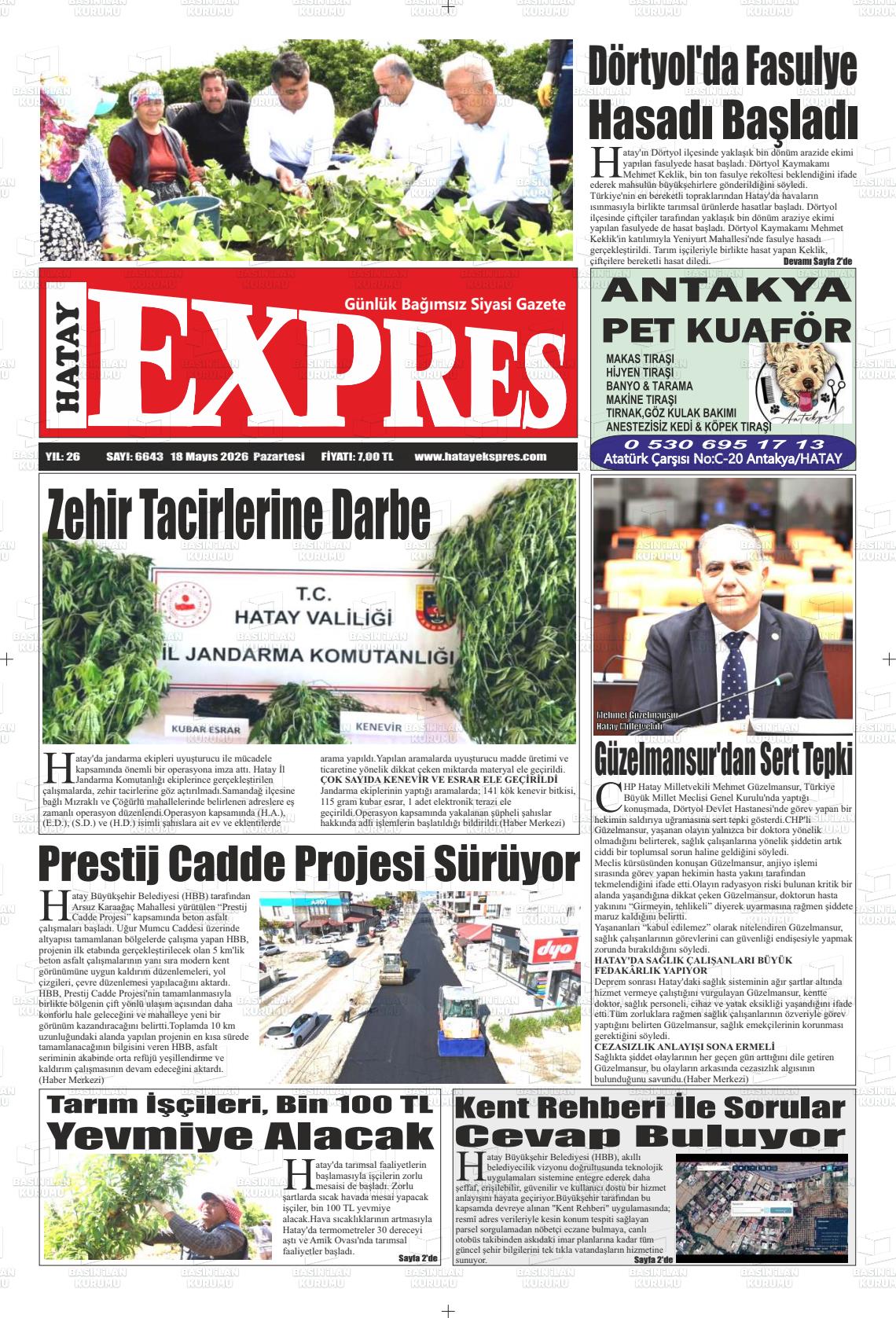 Hatay Expres 18.05.2026
